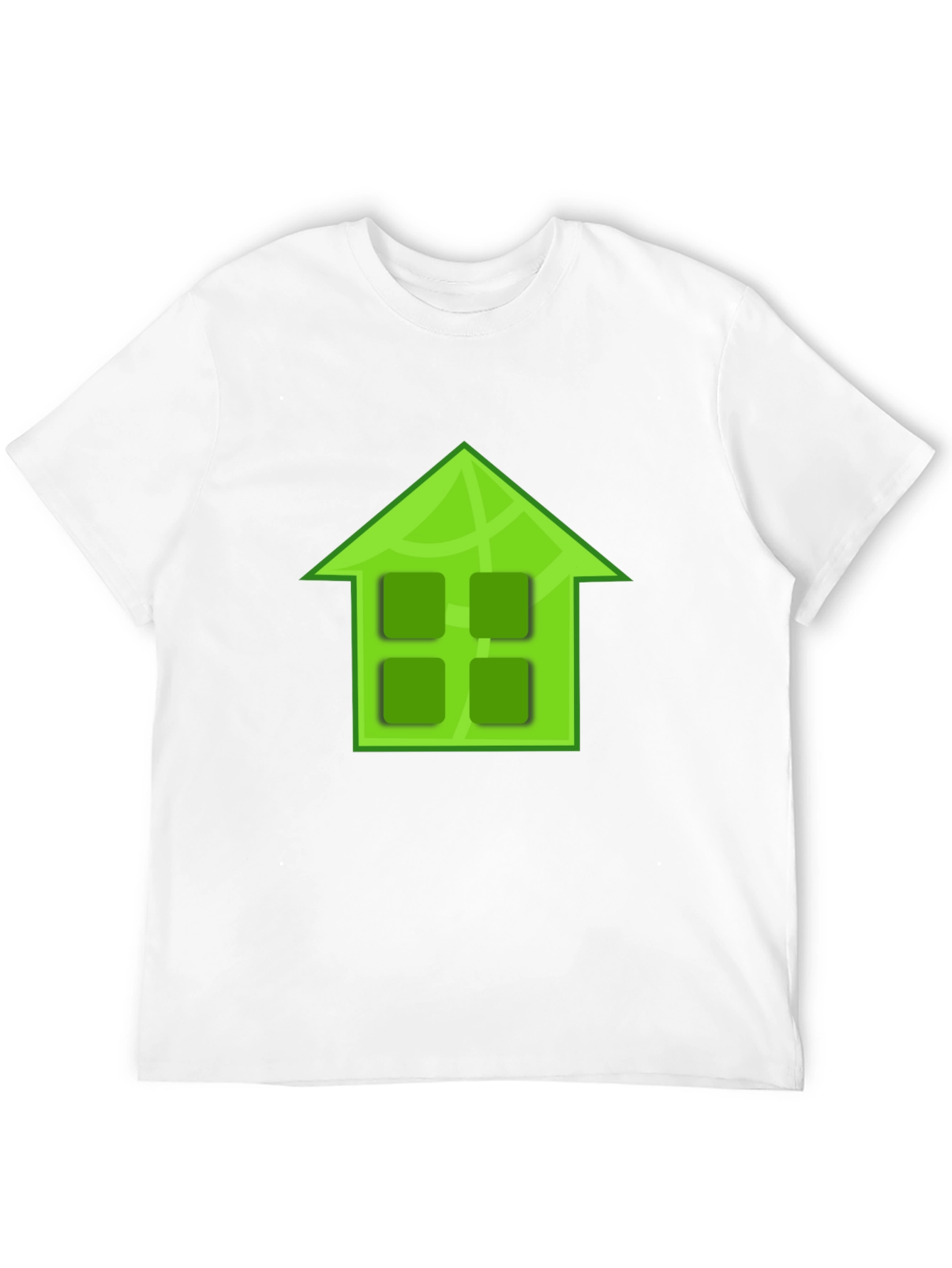 Green House Graphic Black T-Shirt