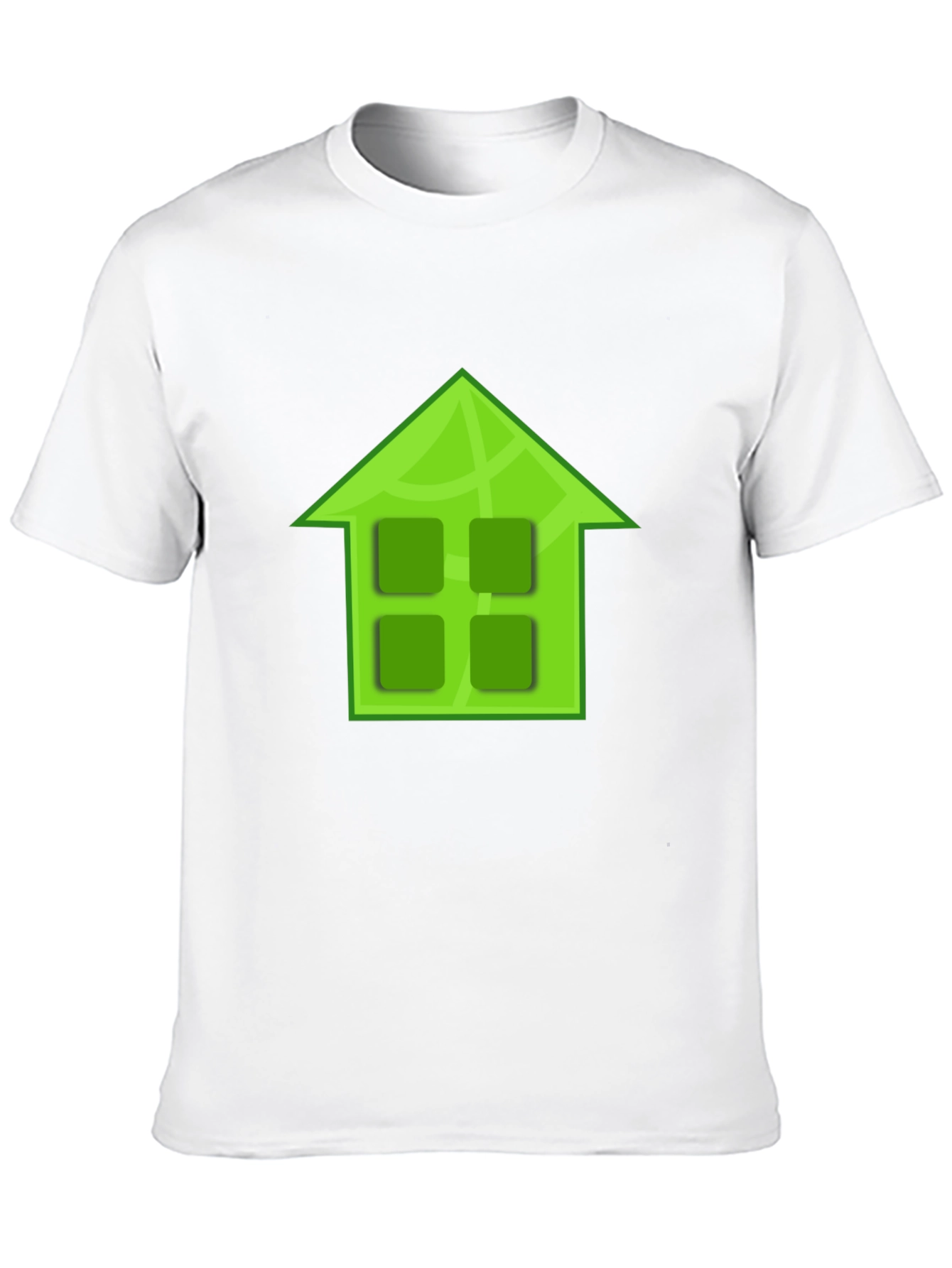 Green House Graphic Black T-Shirt
