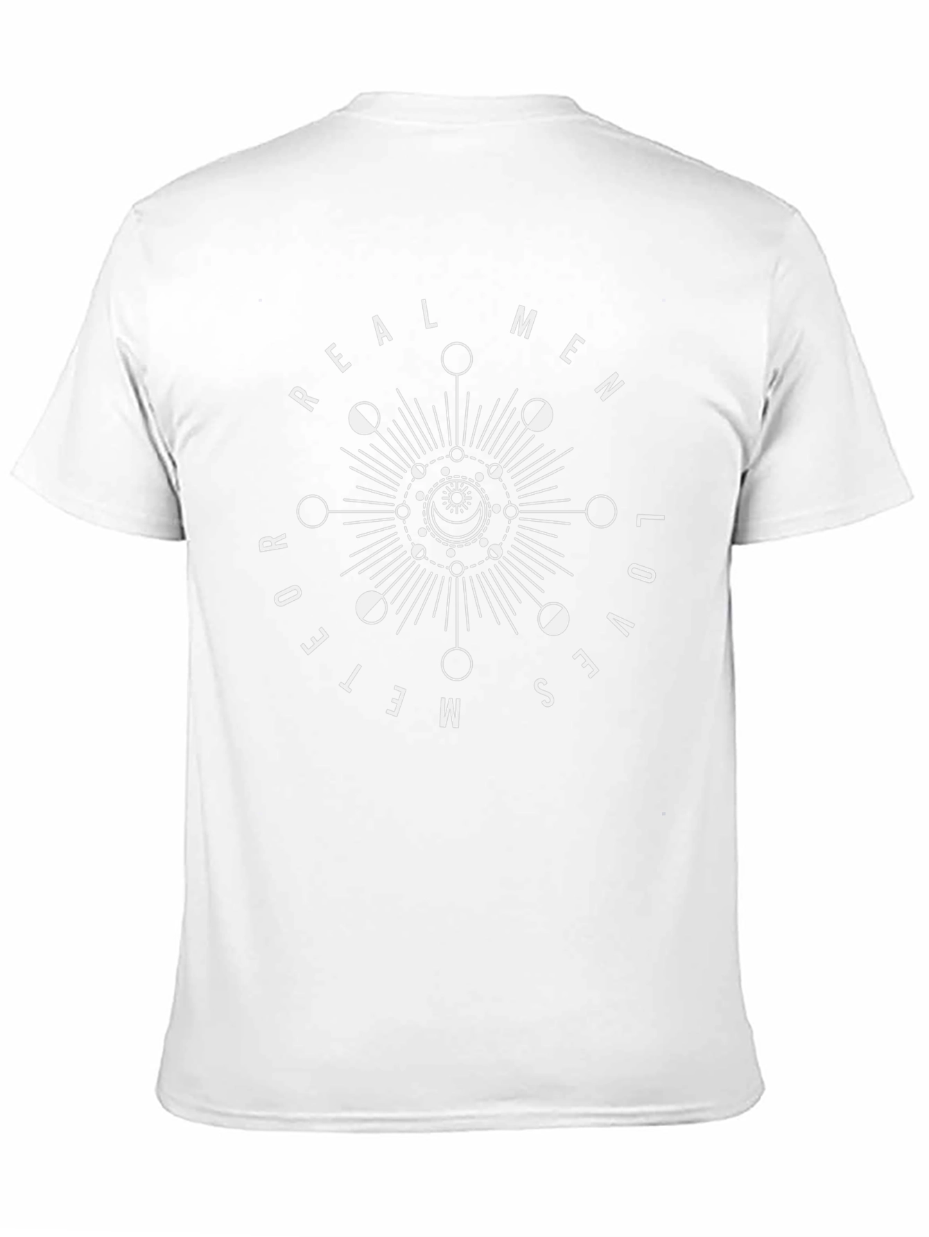 Real Men Love Meteors Black Graphic T-Shirt