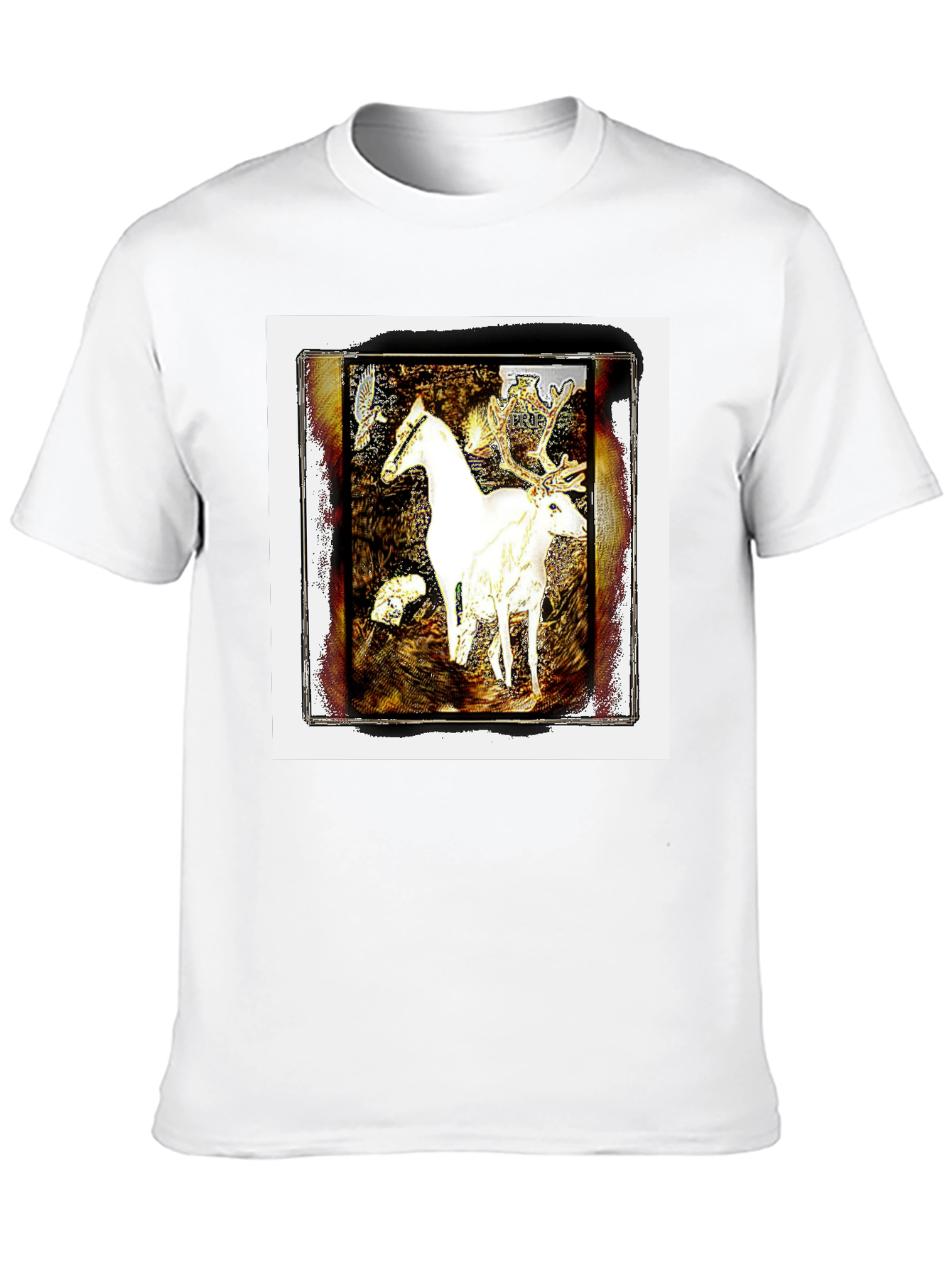 Fantasy Horse & Deer Graphic Tee - Unisex