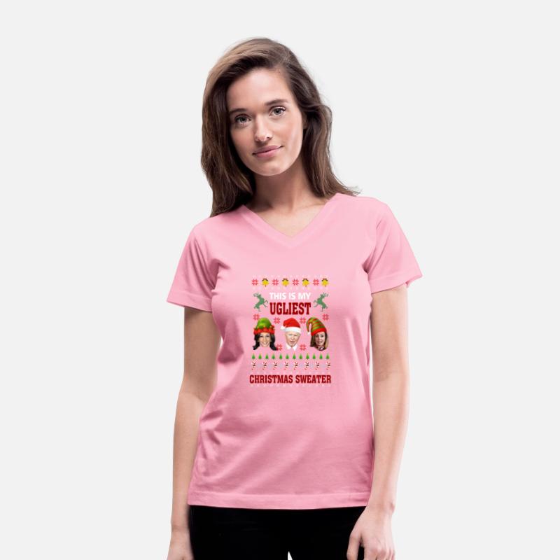 Joe Biden Kamala Harris Ugly Christmas Santa Hat