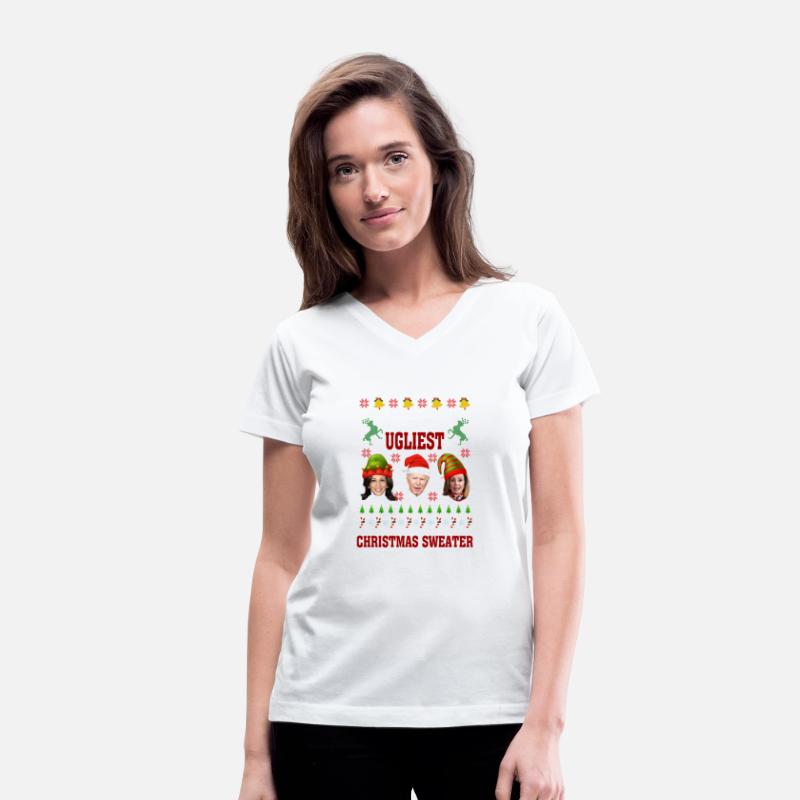 Joe Biden Kamala Harris Ugly Christmas Santa Hat