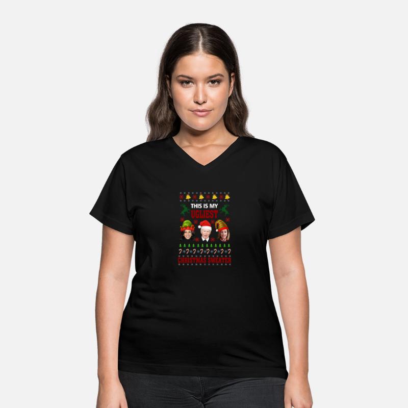 Joe Biden Kamala Harris Ugly Christmas Santa Hat