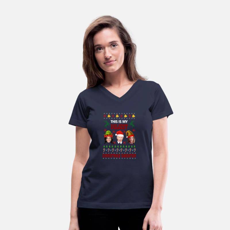 Joe Biden Kamala Harris Ugly Christmas Santa Hat