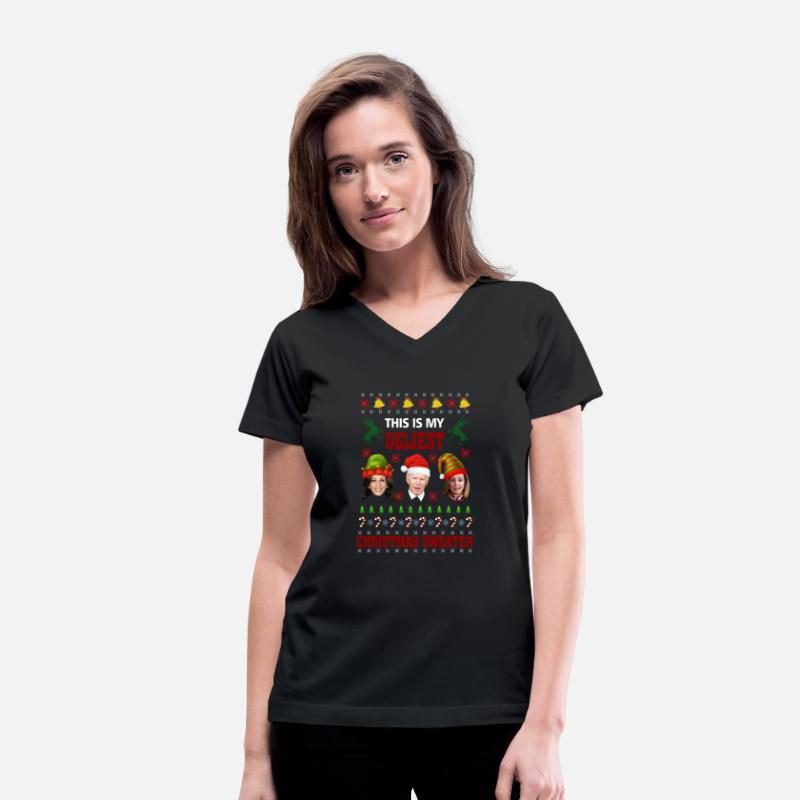 Joe Biden Kamala Harris Ugly Christmas Santa Hat