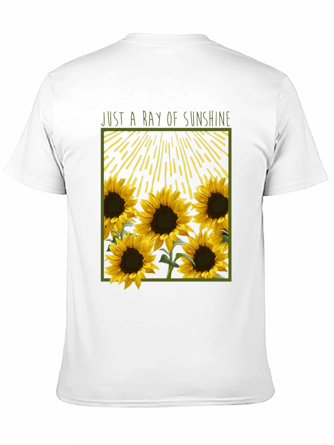 Just A Ray of Sunshine Sunflower Graphic Tee