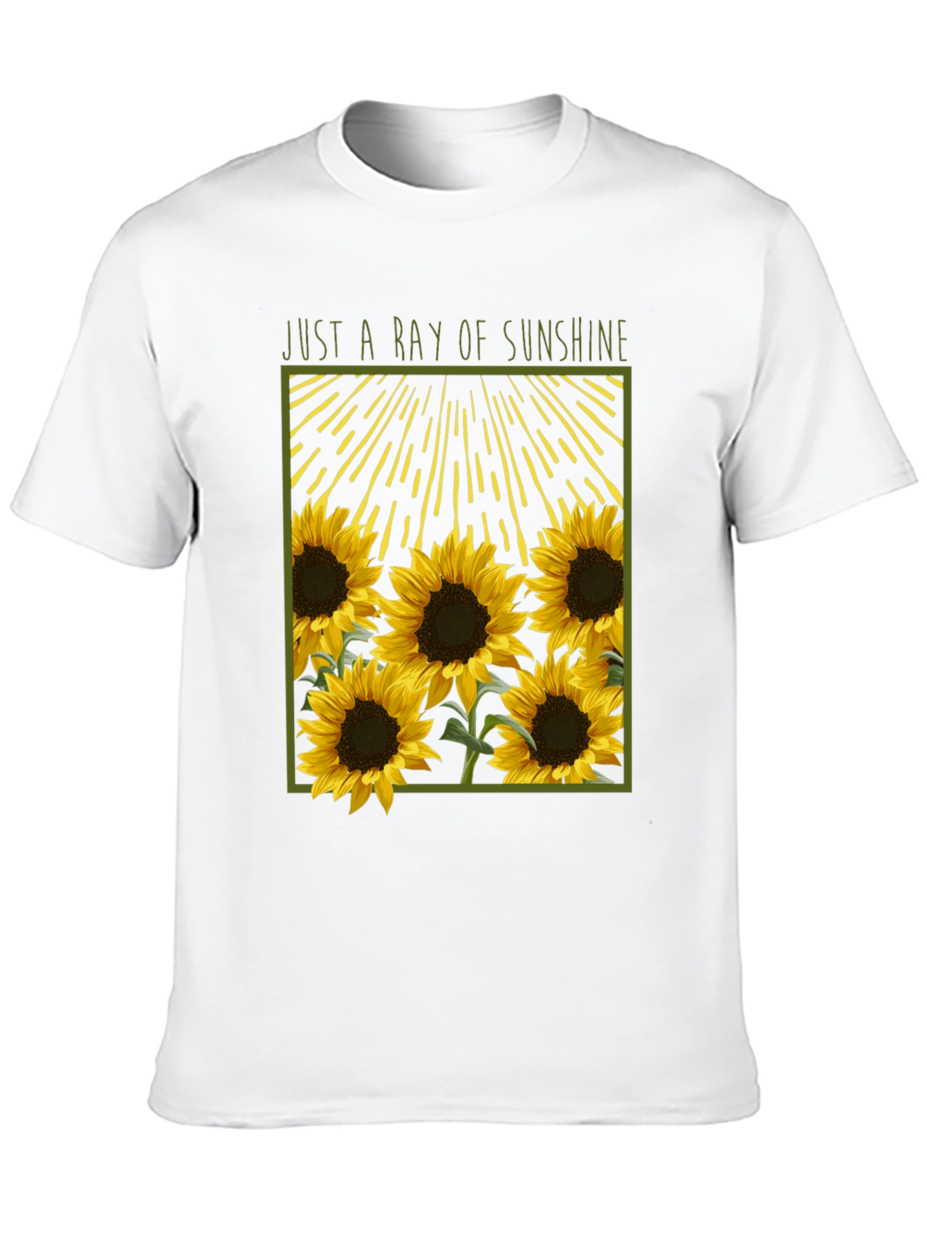 Just A Ray of Sunshine Sunflower Graphic Tee