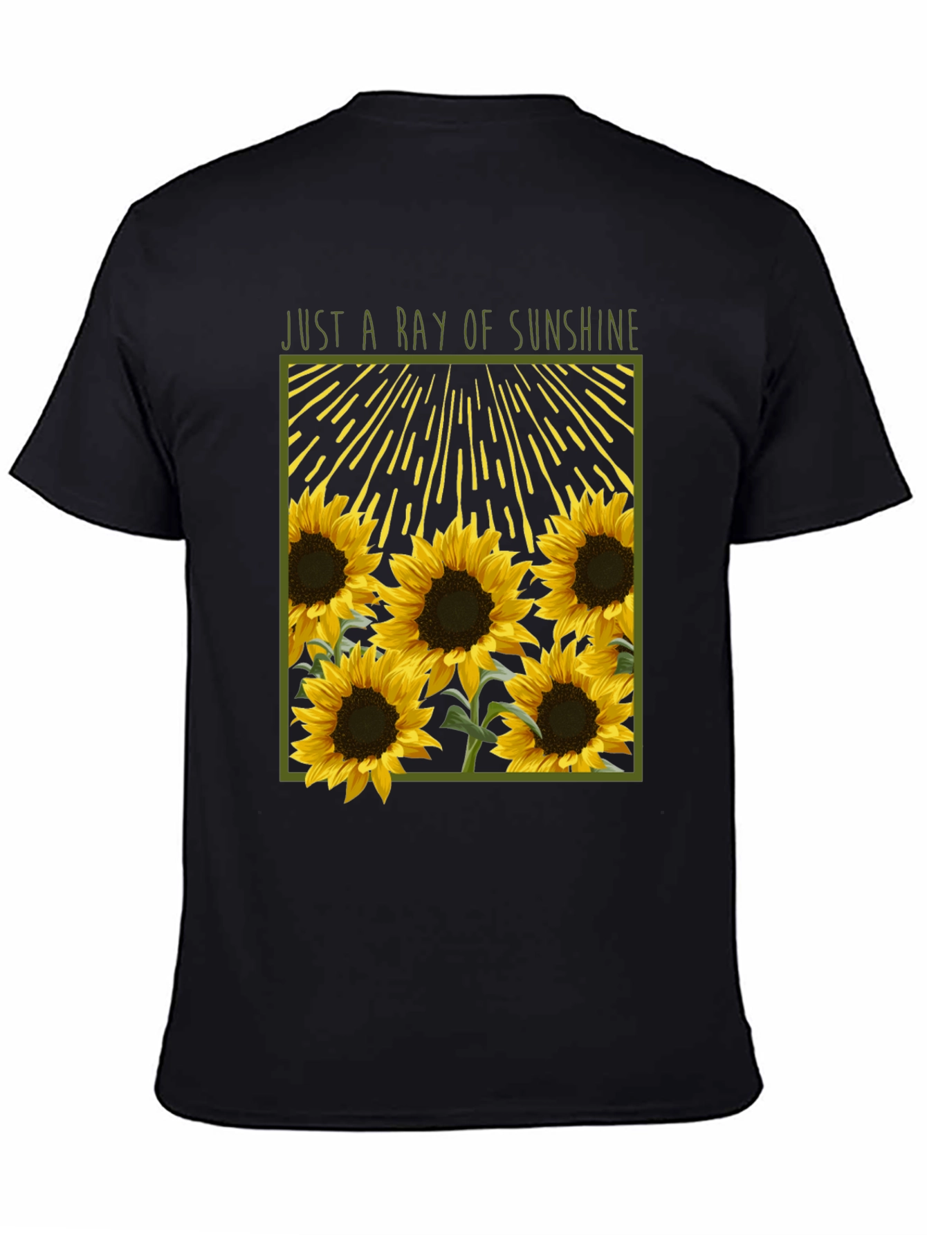 Just A Ray of Sunshine Sunflower Graphic Tee