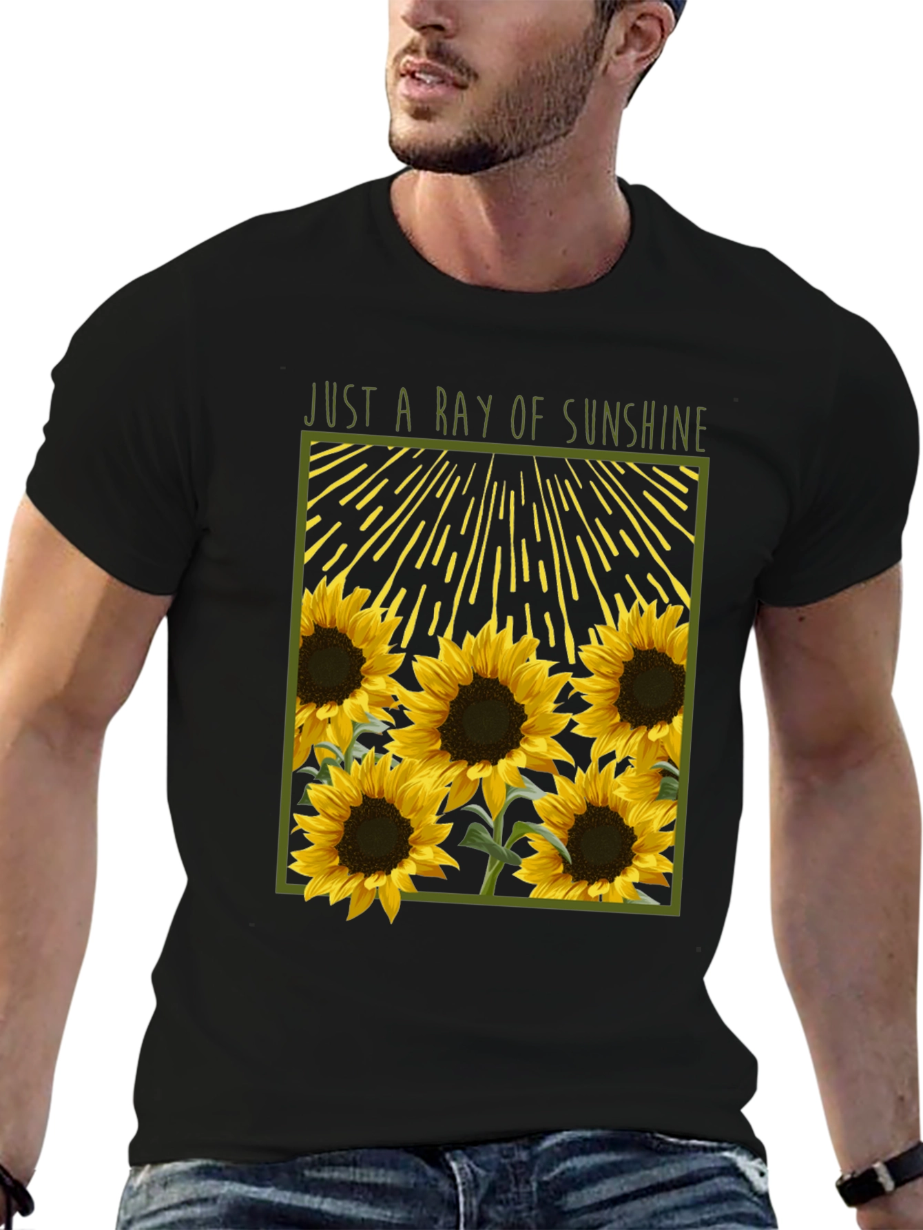 Just A Ray of Sunshine Sunflower Graphic Tee