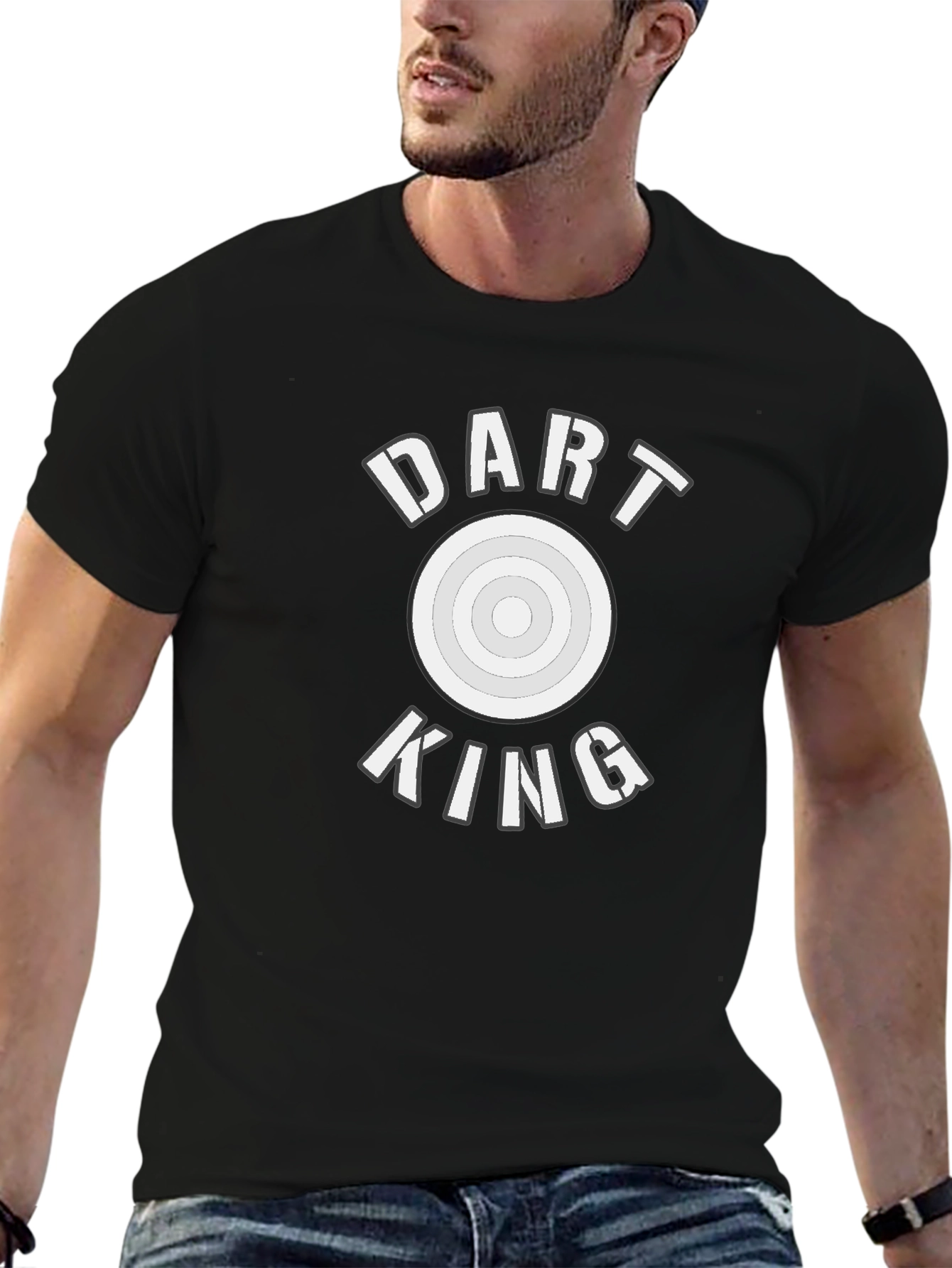 Dart King Tee - Cool Dartboard Graphic T-Shirt