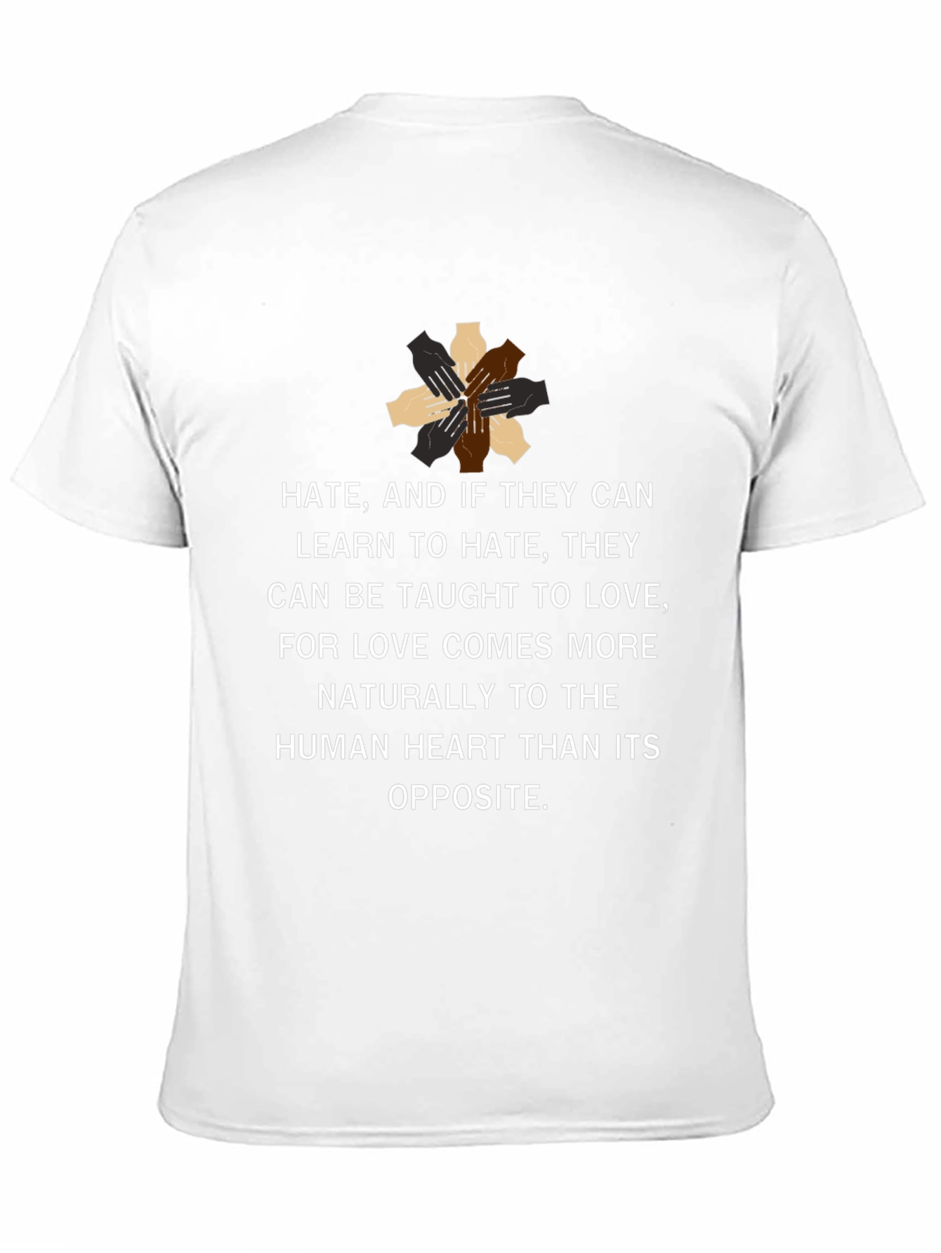 Unity Hands T-Shirt - Love Over Hate