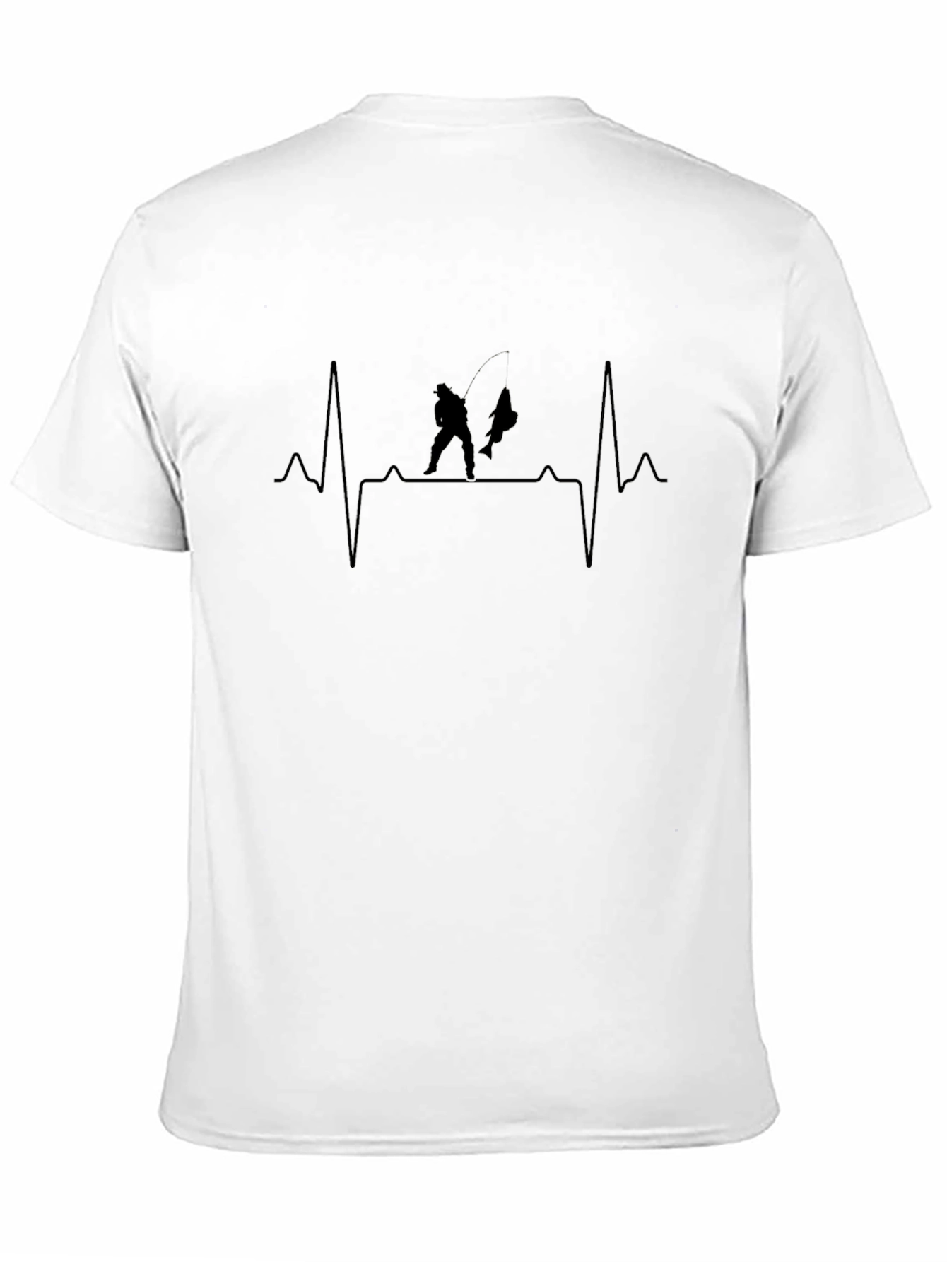 Fisherman Heartbeat Graphic Tee