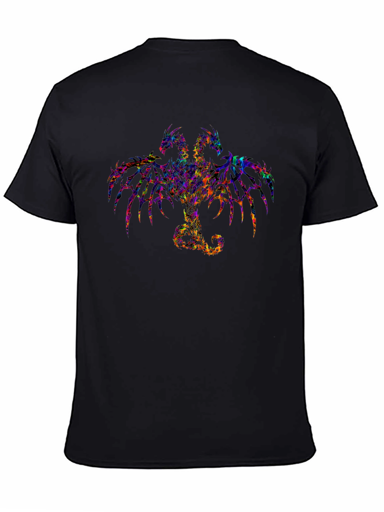 Three-Headed Dragon Graphic Tee - Black
