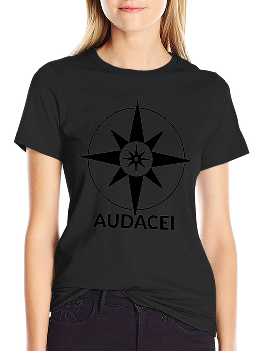 Audacei Compass Graphic Black T-Shirt