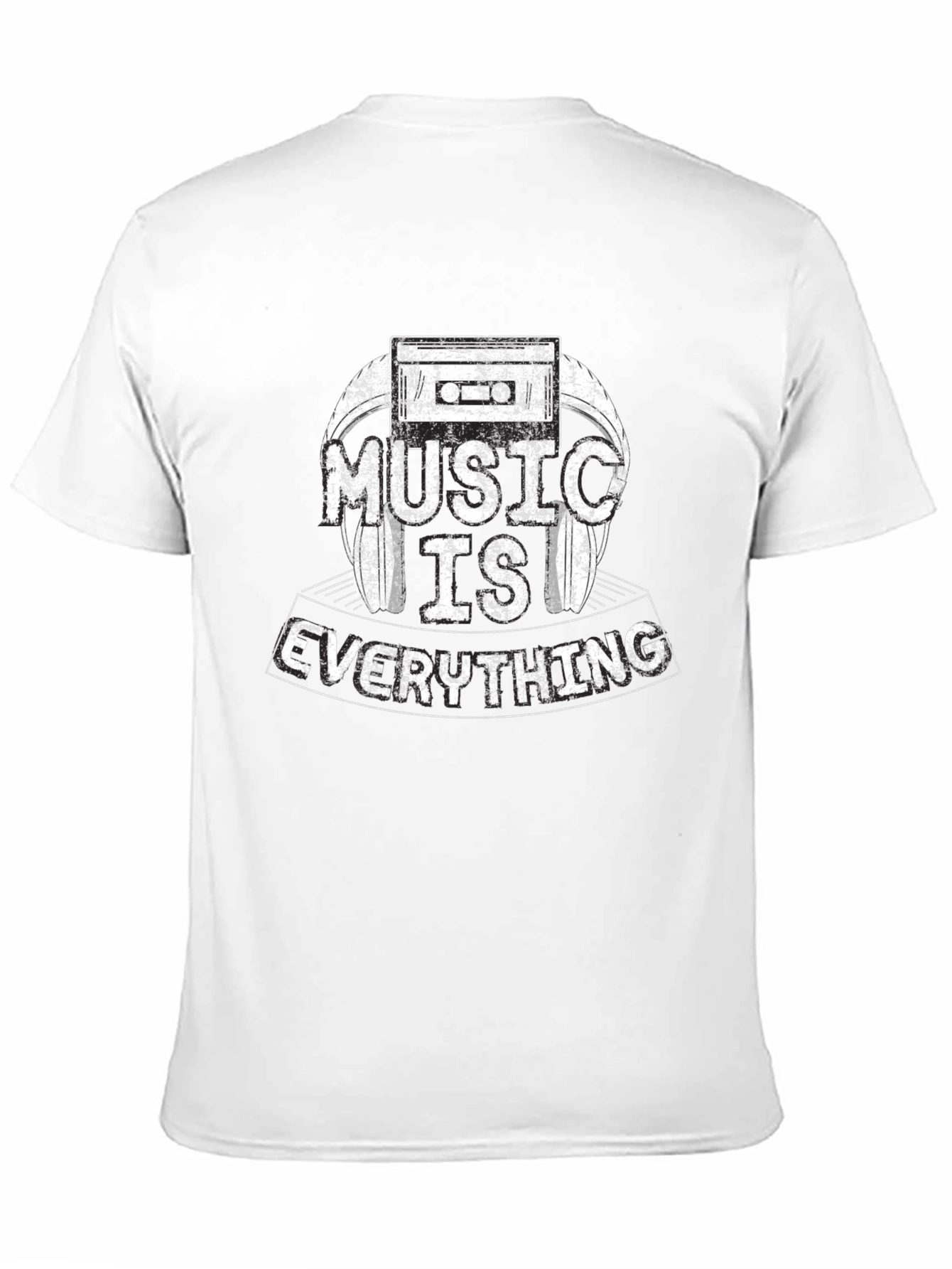 Music Is Everything Black Graphic Tee