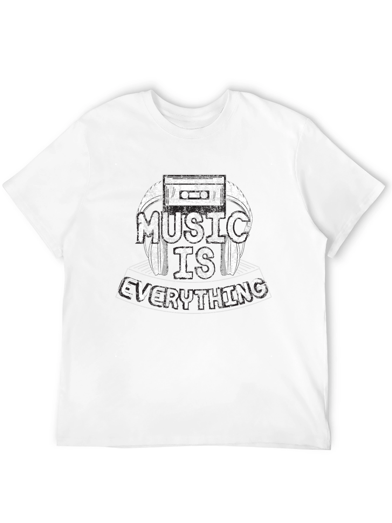 Music Is Everything Black Graphic Tee