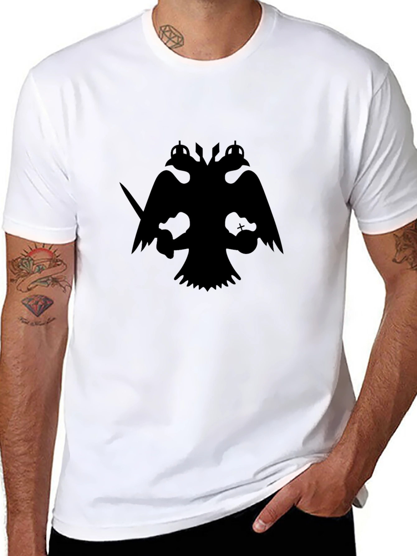 Double-Headed Eagle Black T-Shirt