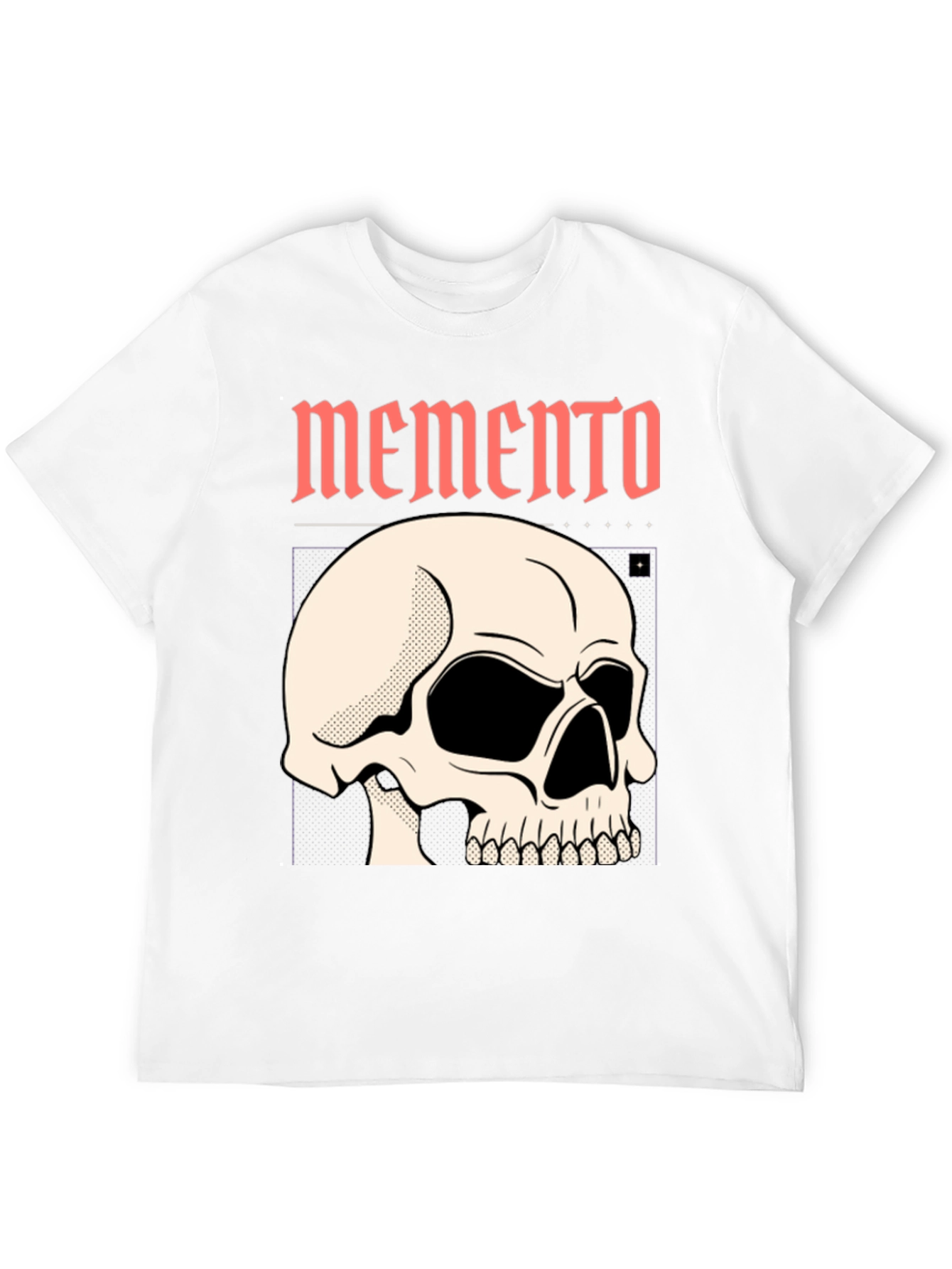 Memento Skull Graphic Black T-Shirt