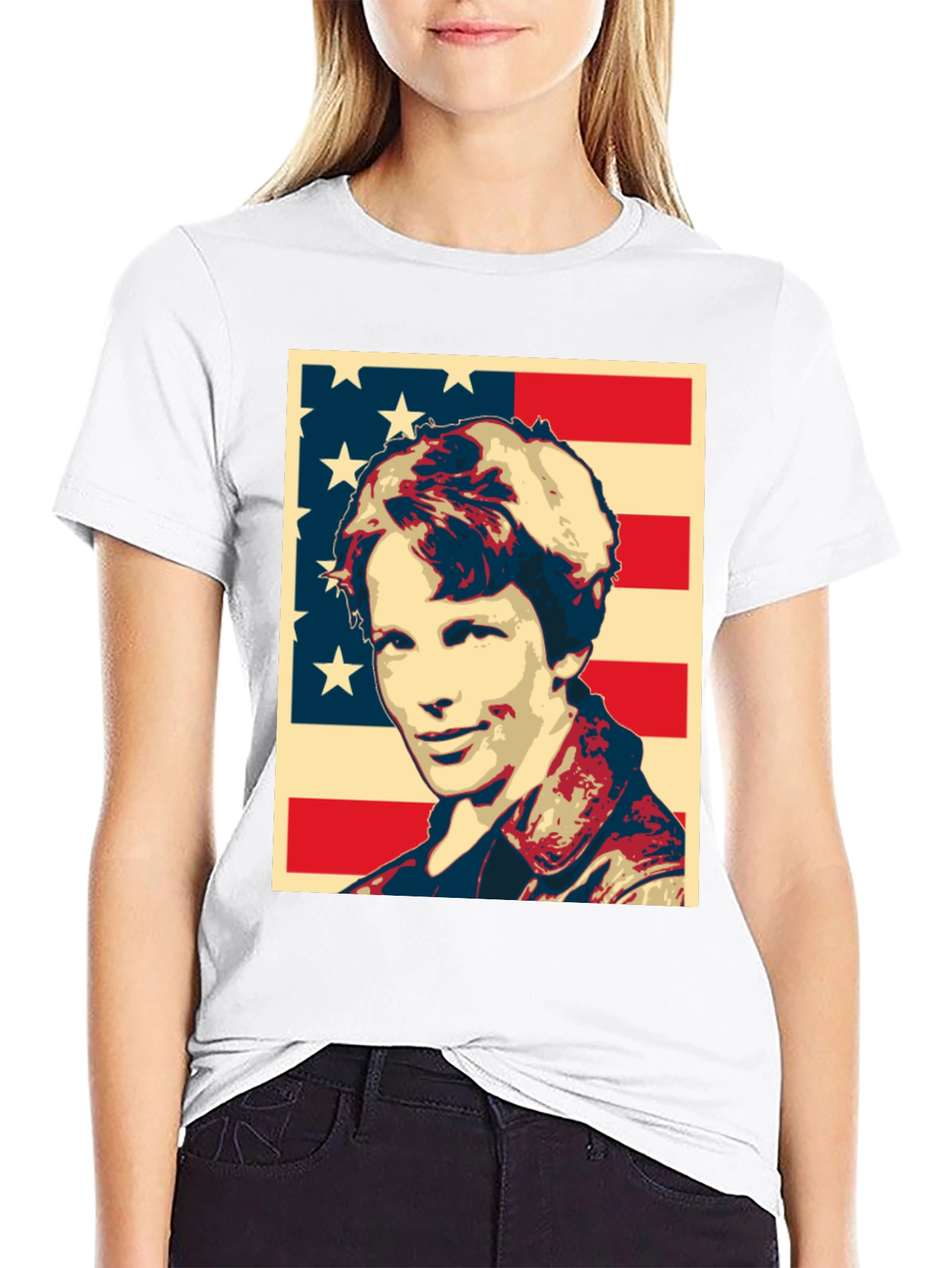 Retro American Flag Graphic Tee