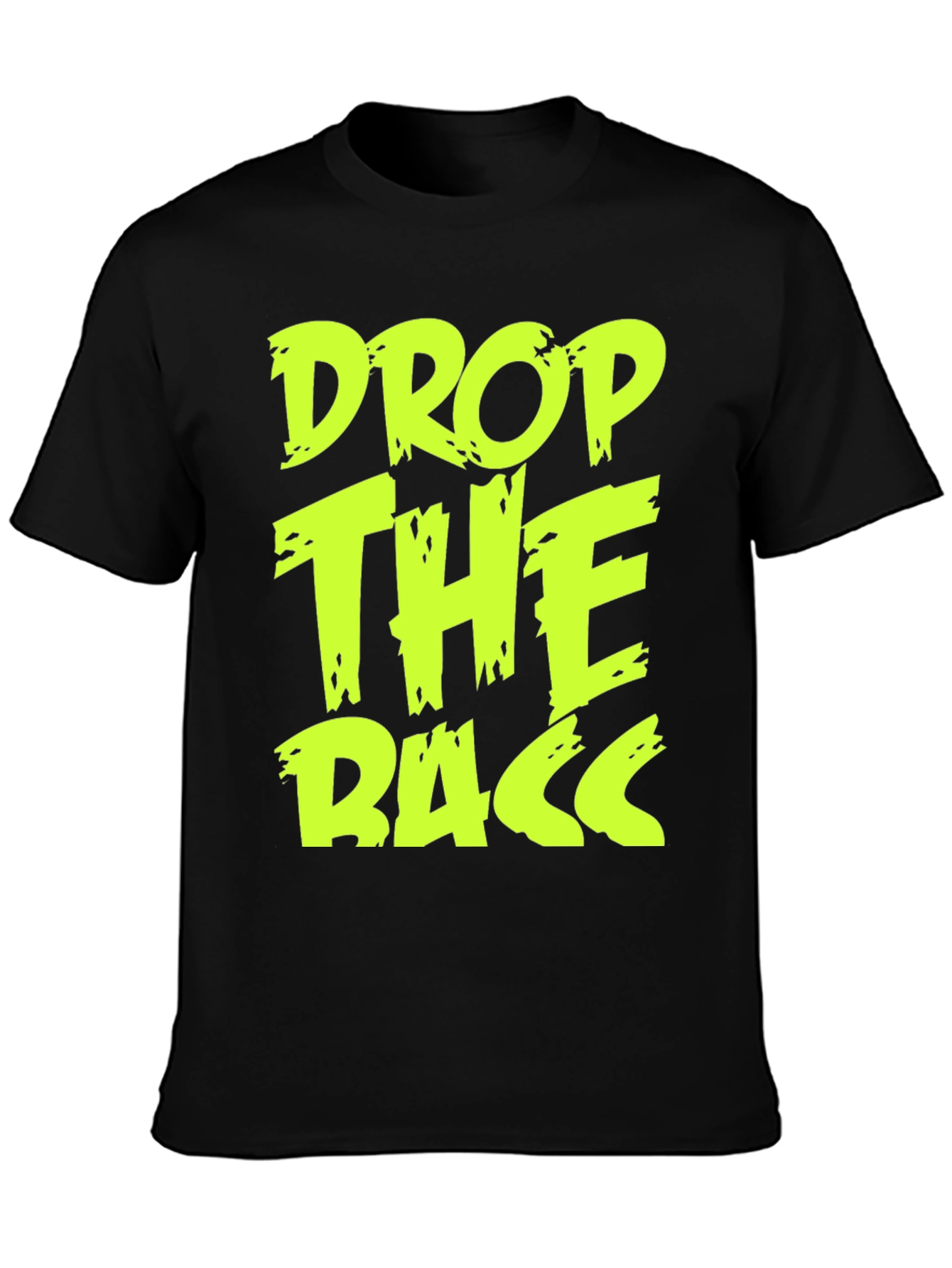 Drop The Bass Graphic Tee - Black Cotton T-Shirt