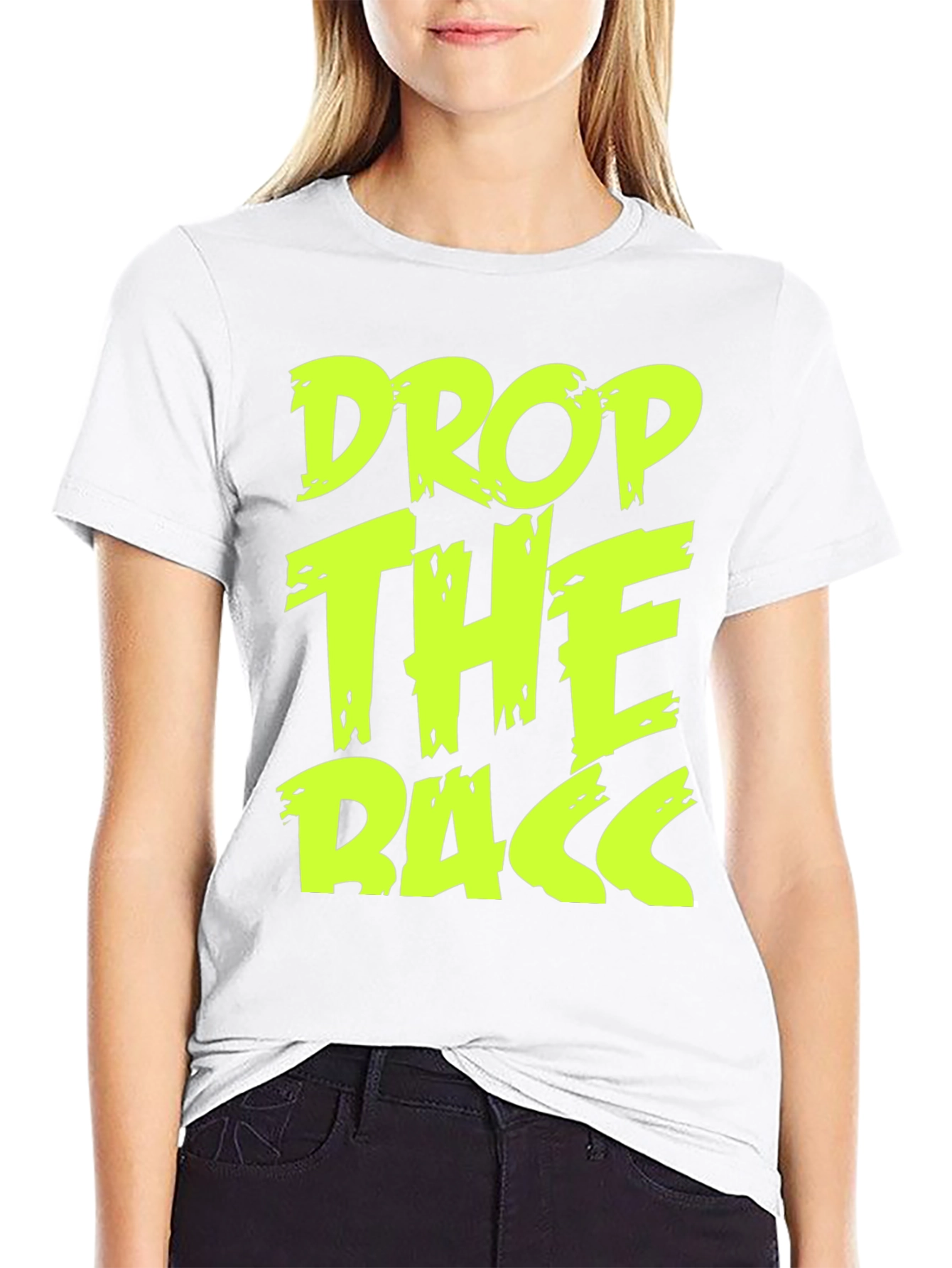 Drop The Bass Graphic Tee - Black Cotton T-Shirt