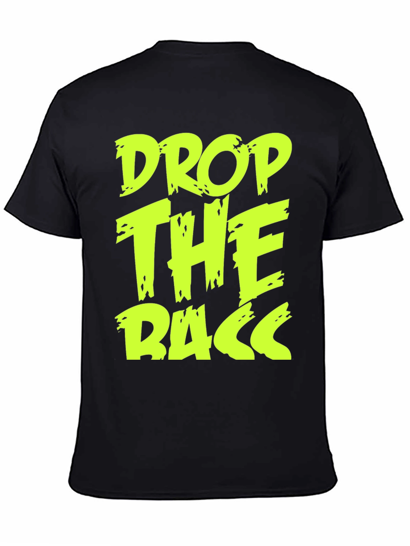 Drop The Bass Graphic Tee - Black Cotton T-Shirt