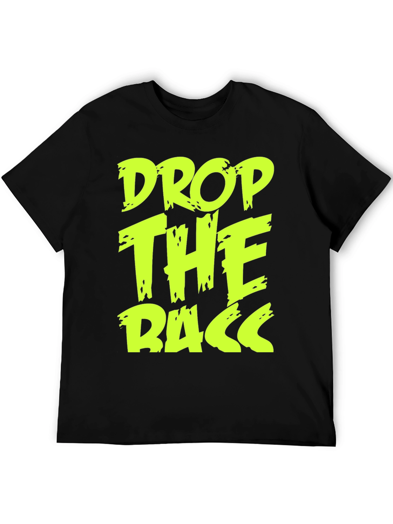 Drop The Bass Graphic Tee - Black Cotton T-Shirt