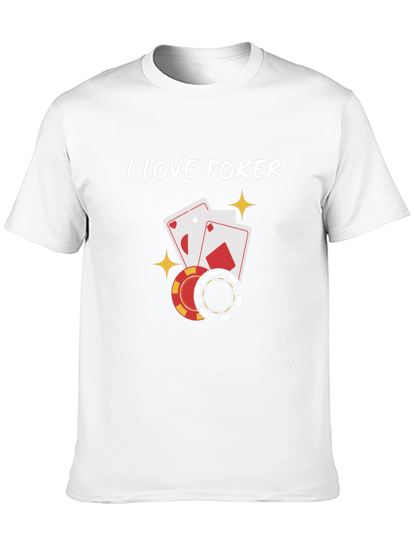 I Love Poker Graphic T-Shirt - Black