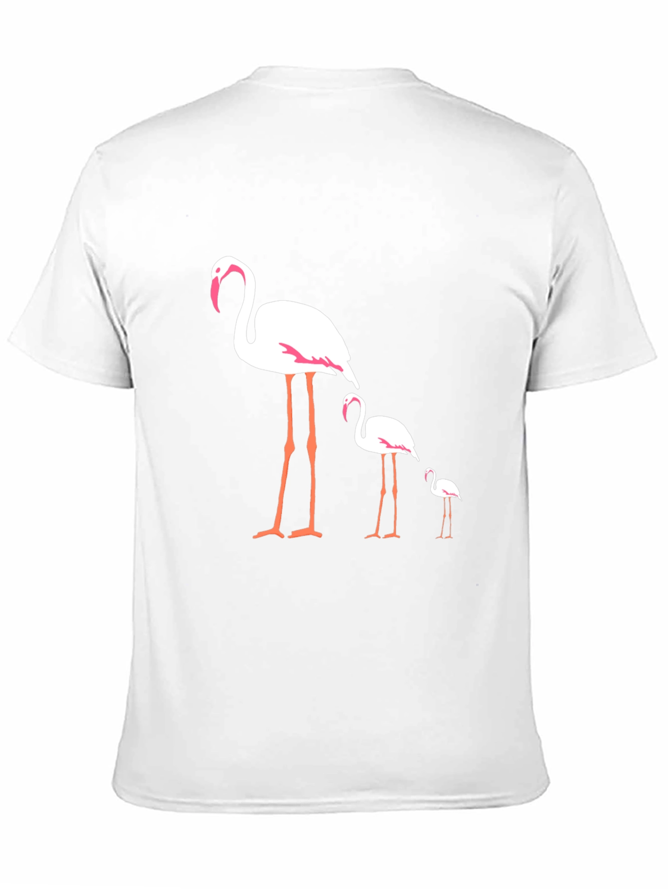 Flamingo Family Black T-Shirt
