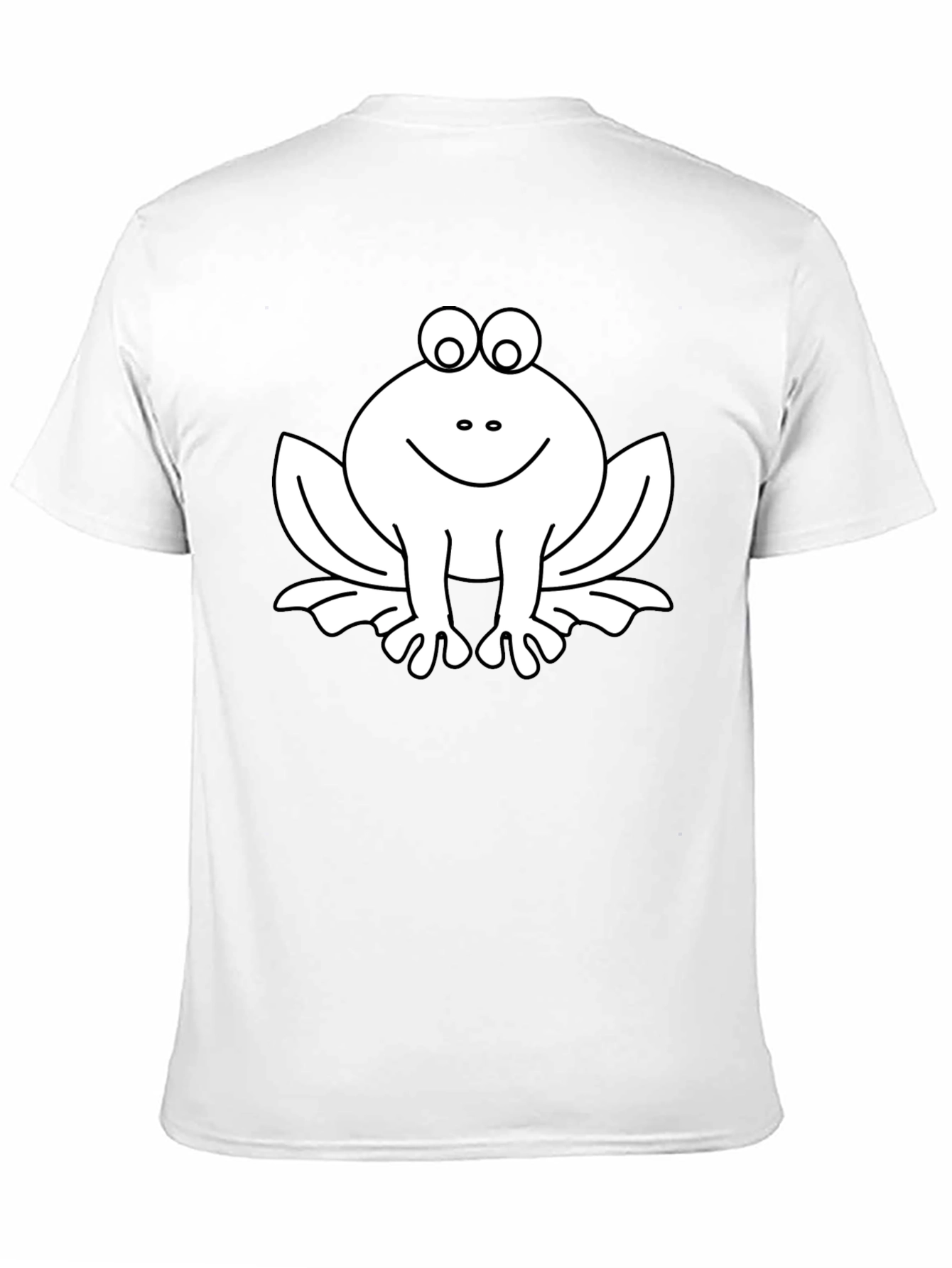 Funny Frog Graphic Tee - Black Cotton T-Shirt