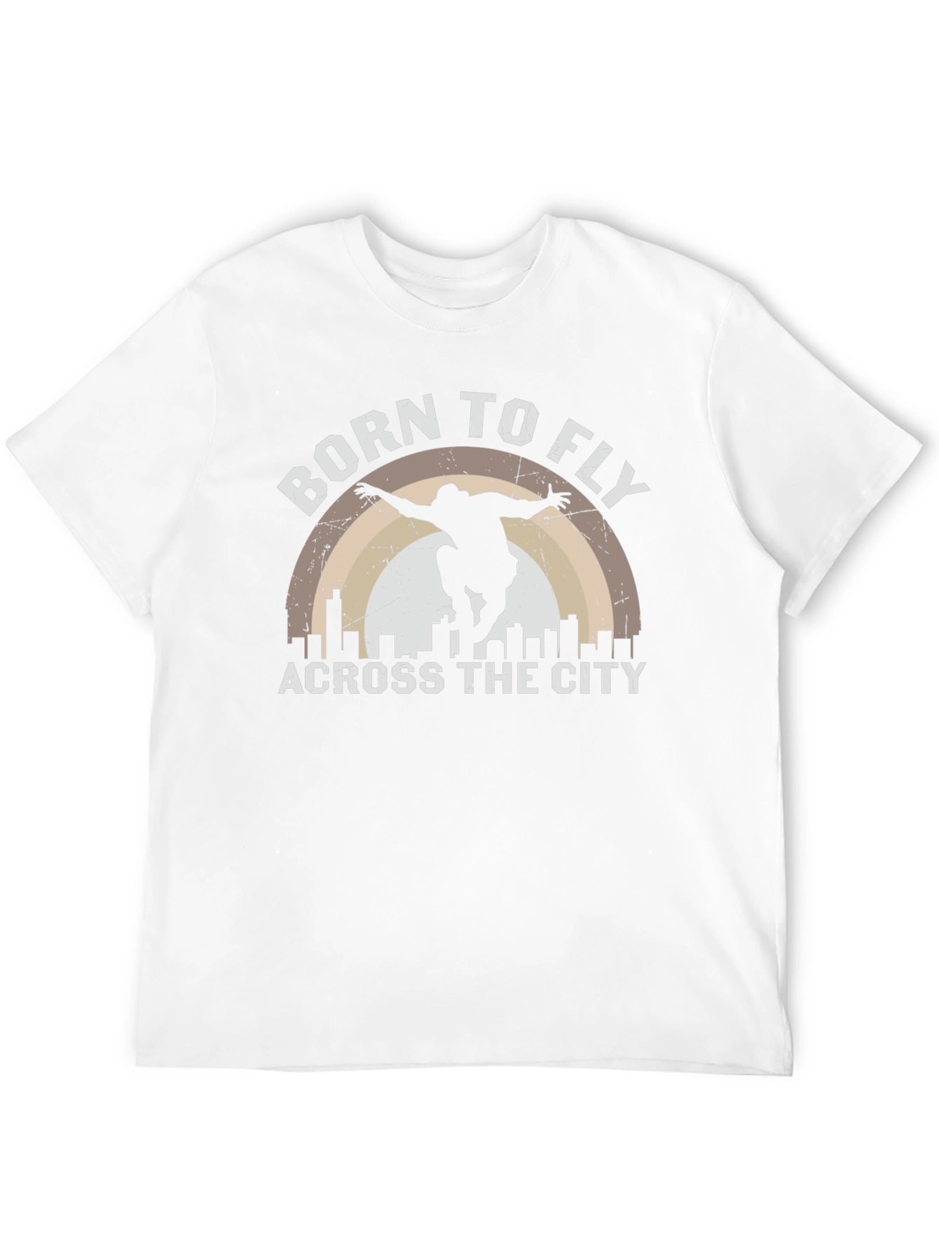 Born to Fly Across The City Black T-Shirt