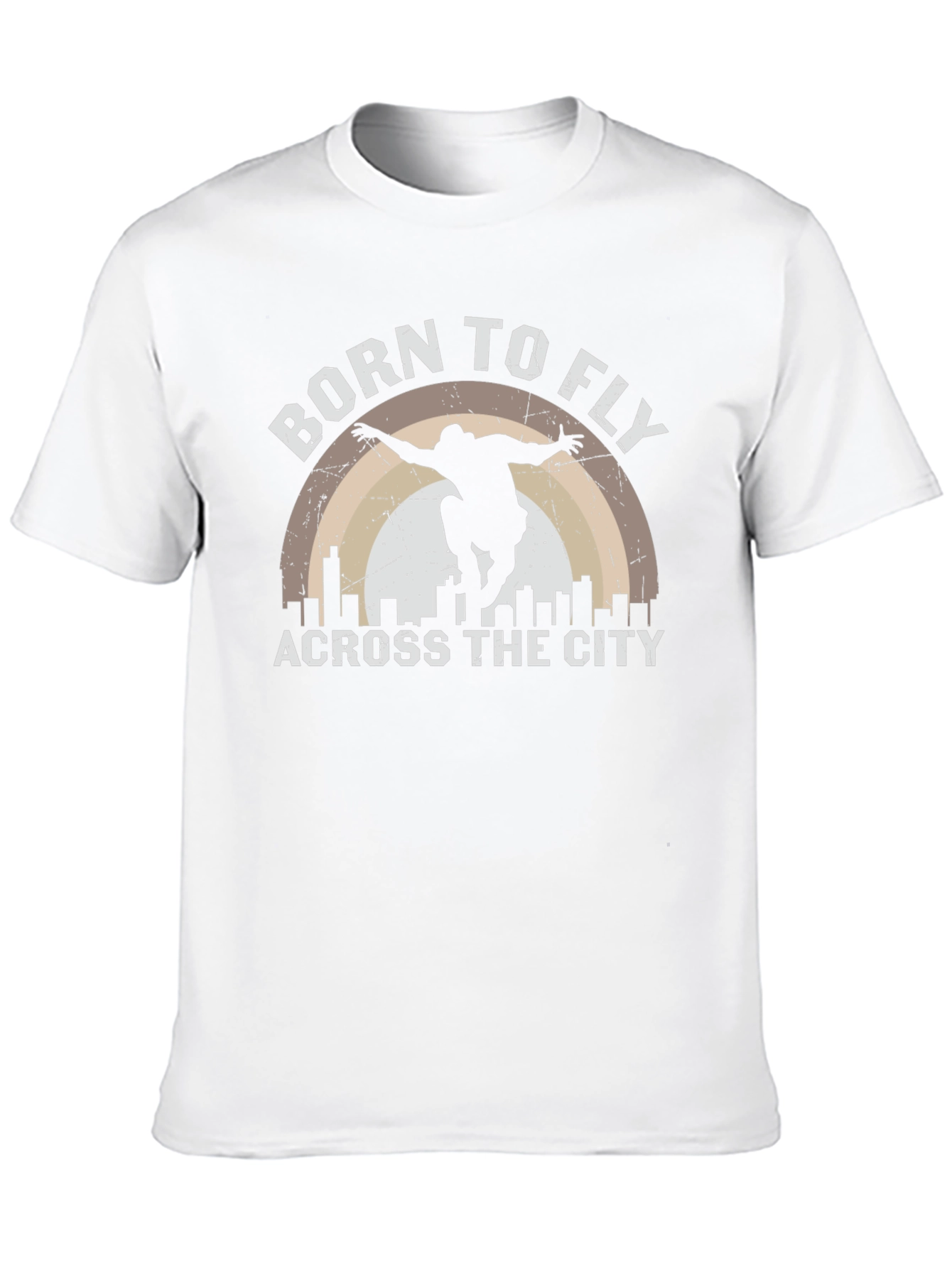 Born to Fly Across The City Black T-Shirt
