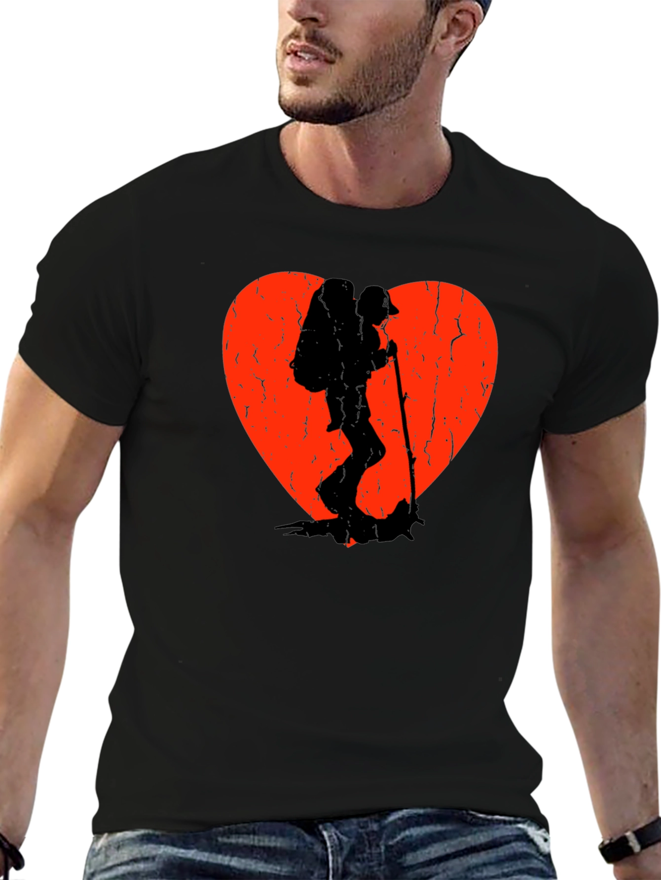 Hiking Heart T-Shirt - Adventure Lovers Tee
