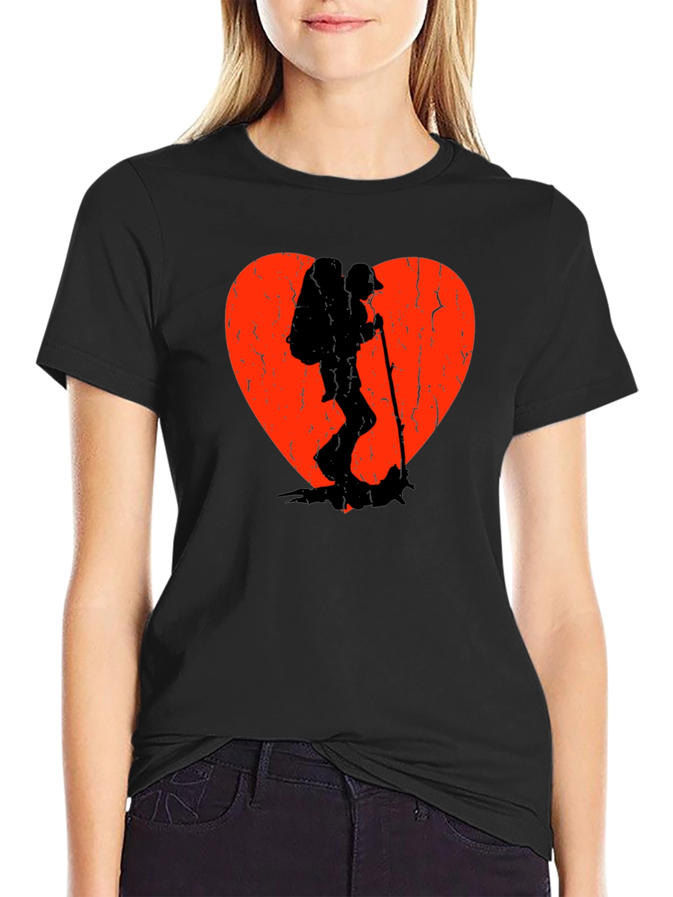 Hiking Heart T-Shirt - Adventure Lovers Tee