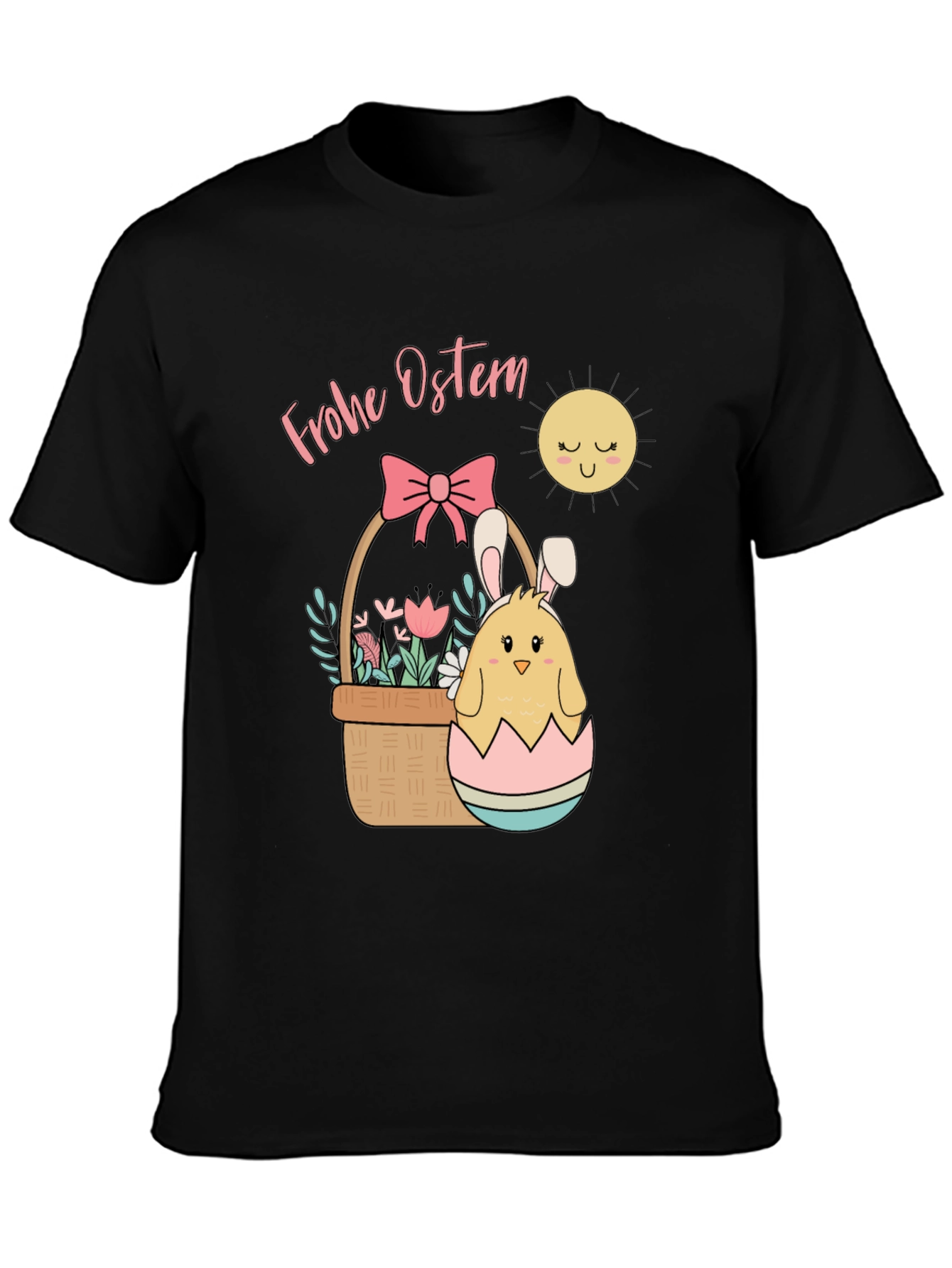 Frohe Ostern Easter Chick Tee