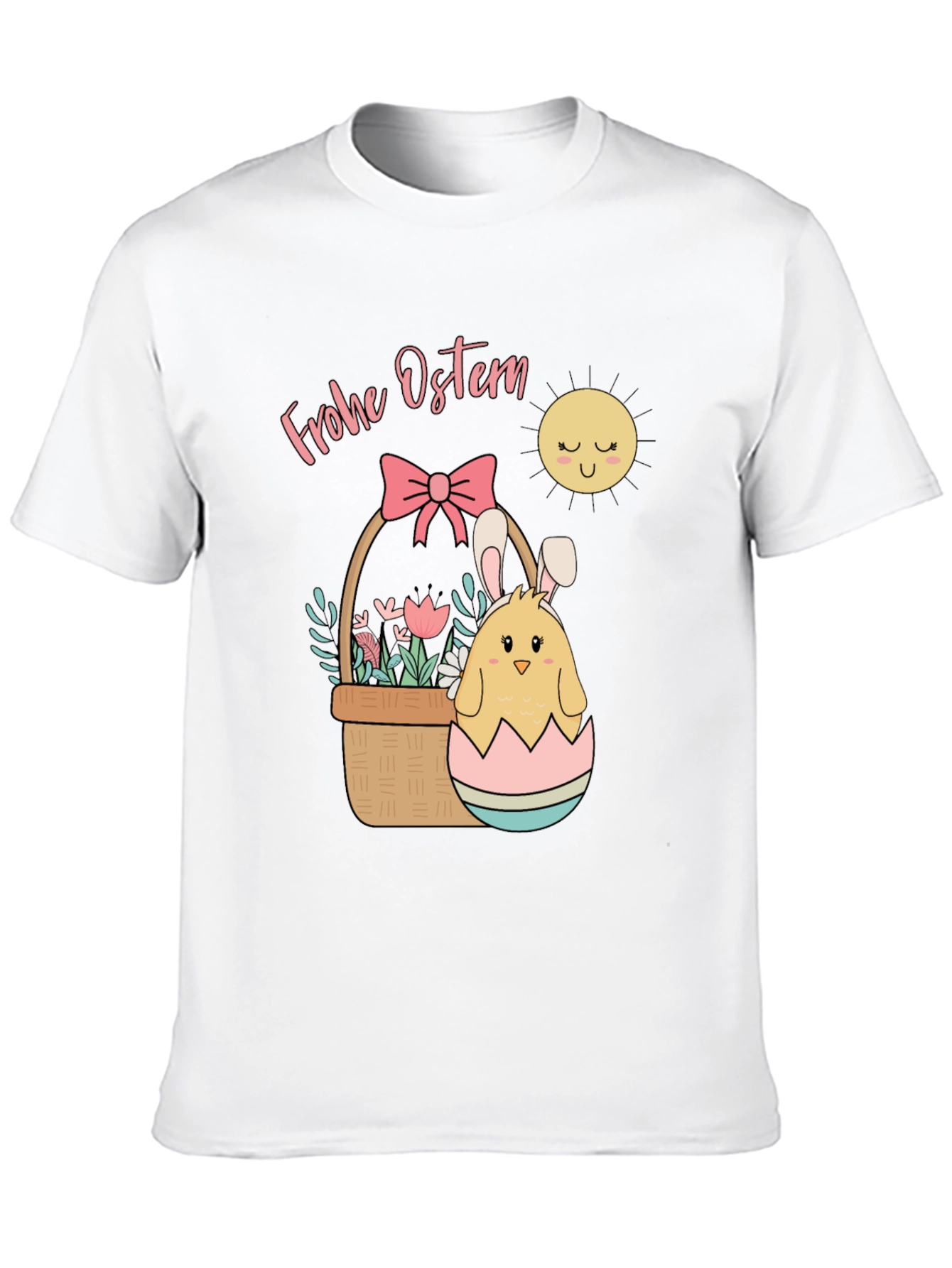 Frohe Ostern Easter Chick Tee