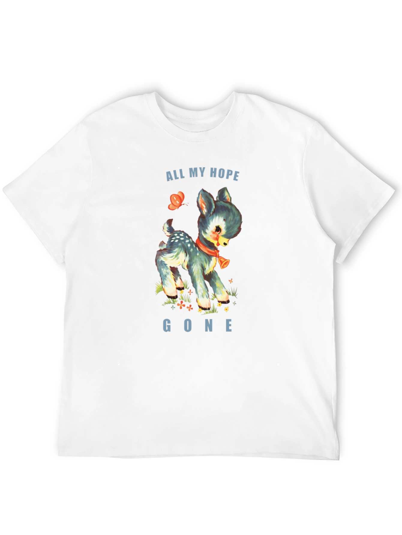 All My Hope Gone Deer Graphic Tee - Black