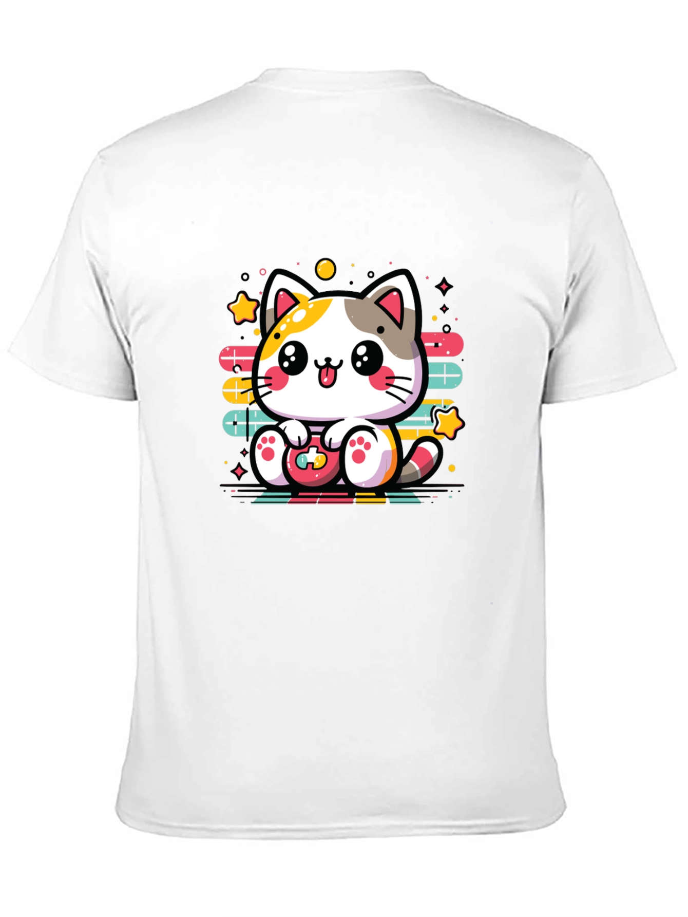 Gamer Cat T-Shirt - Cute Kawaii Style Tee