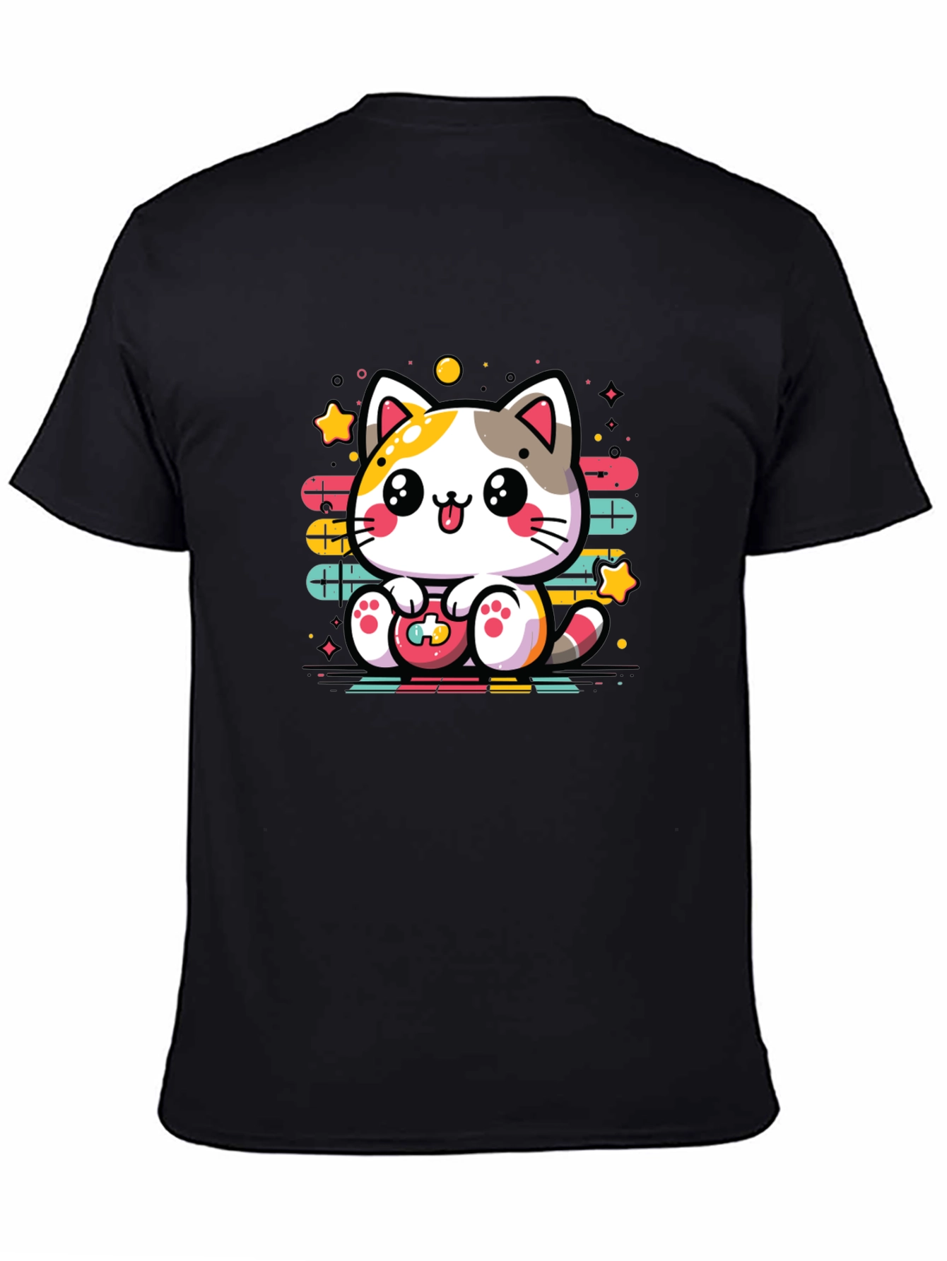 Gamer Cat T-Shirt - Cute Kawaii Style Tee