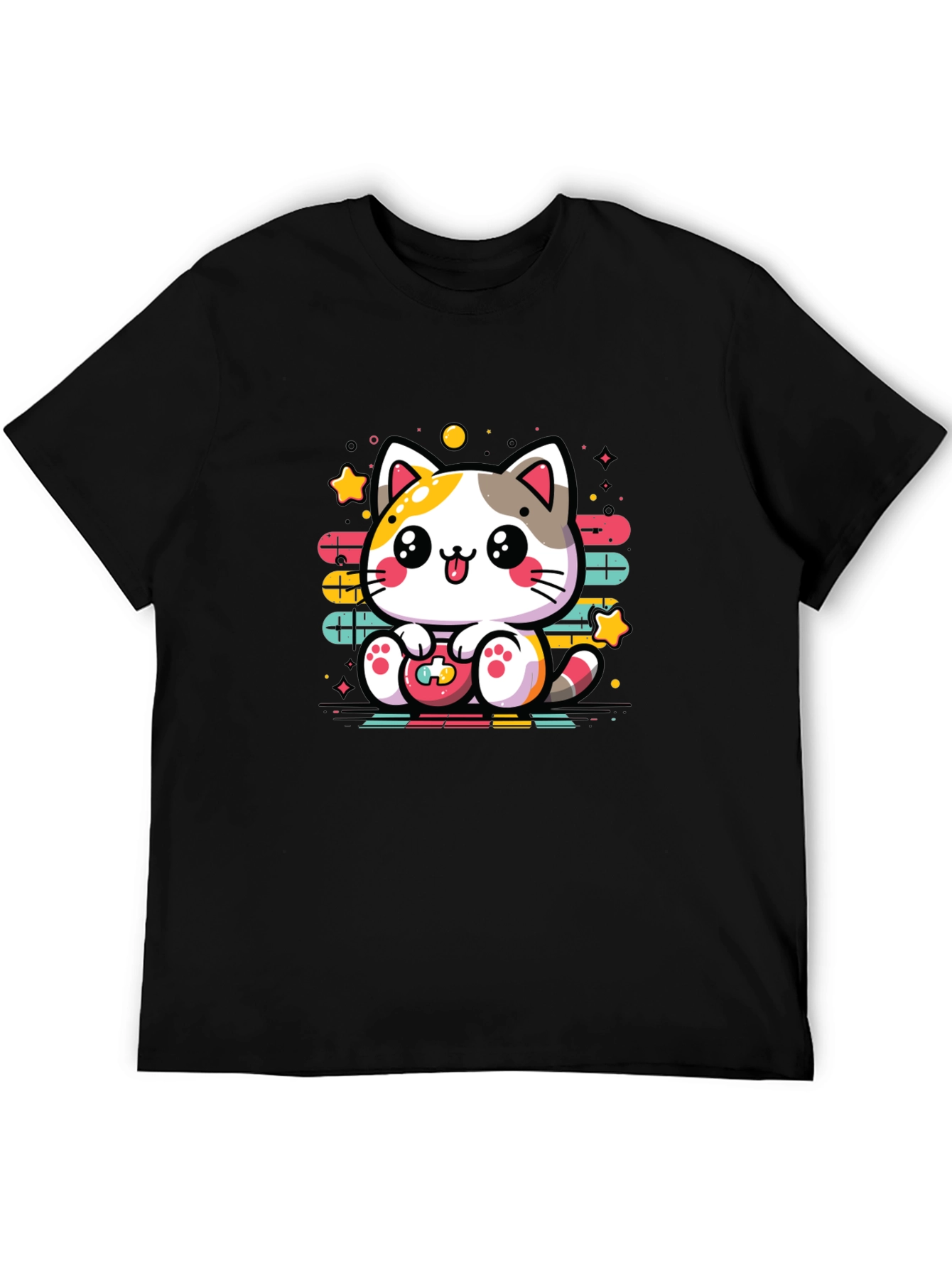 Gamer Cat T-Shirt - Cute Kawaii Style Tee