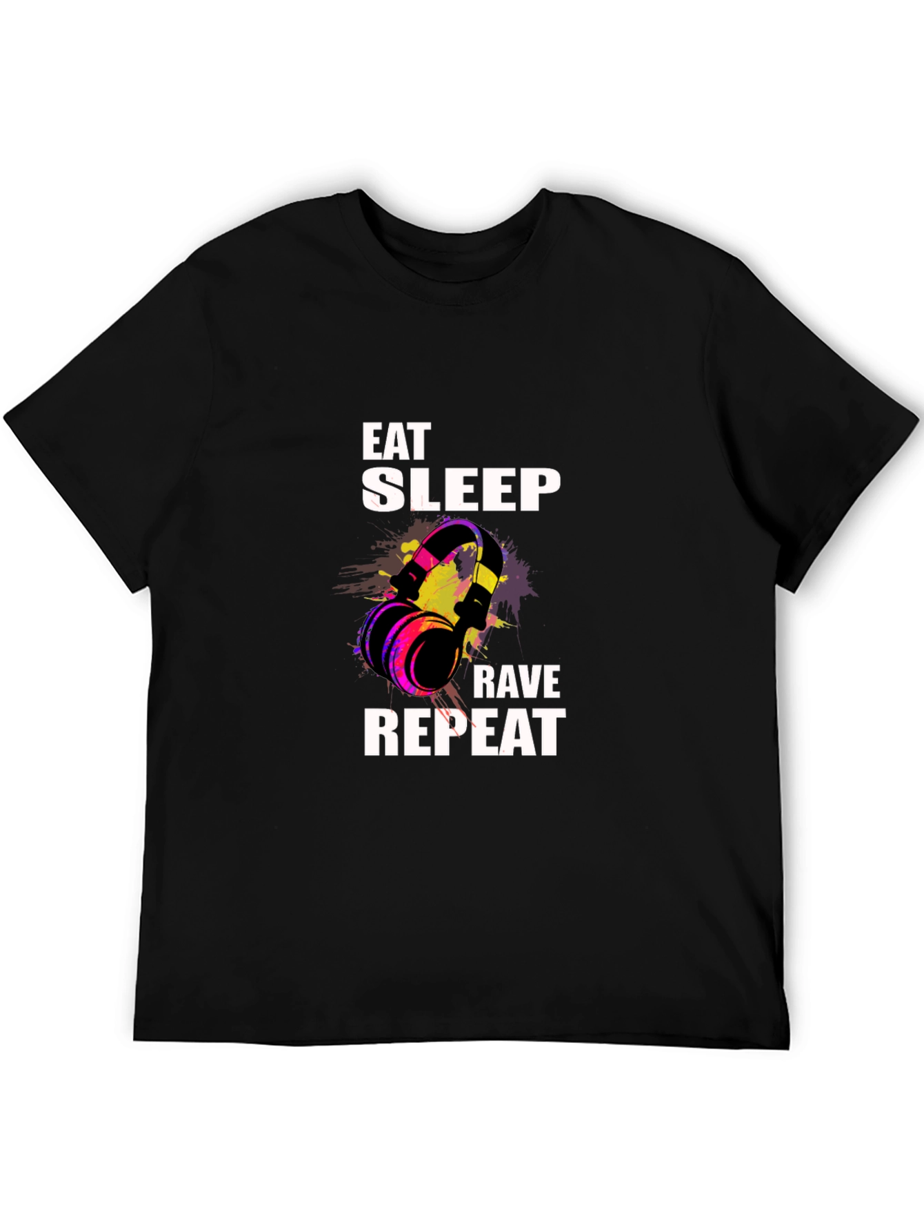 Eat Sleep Rave Repeat Graphic Tee
