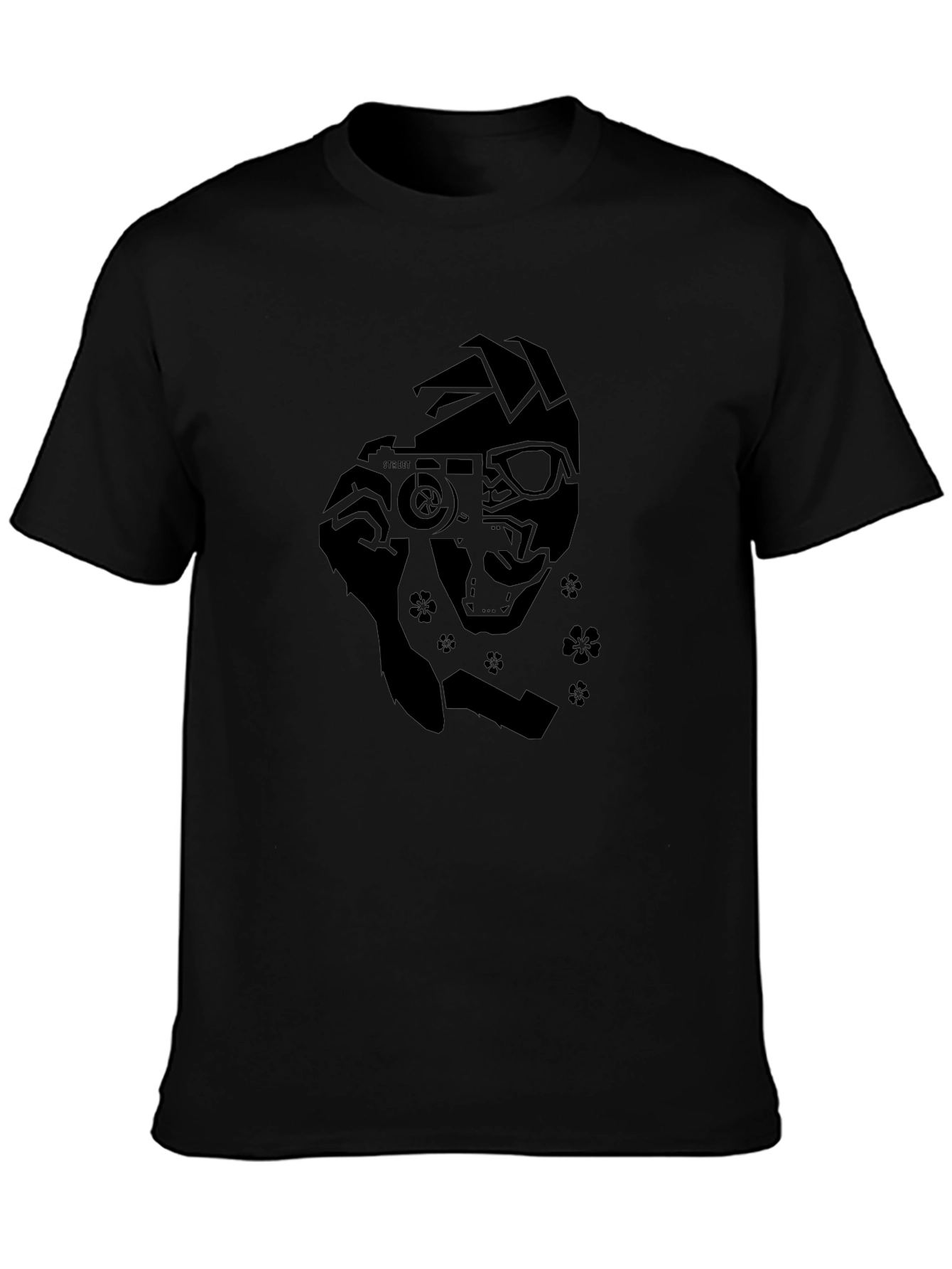 Camera Ninja Graphic Black T-Shirt