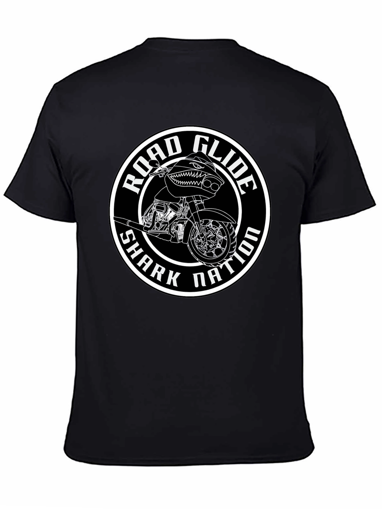 Road Glide Shark Nation Black T-Shirt