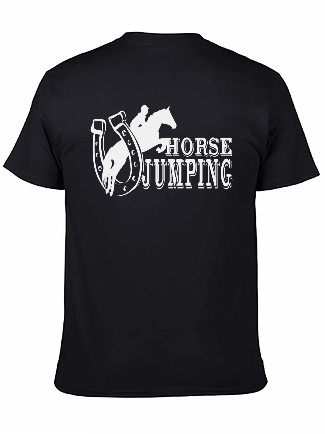 Horse Jumping Graphic Tee - Equestrian Style