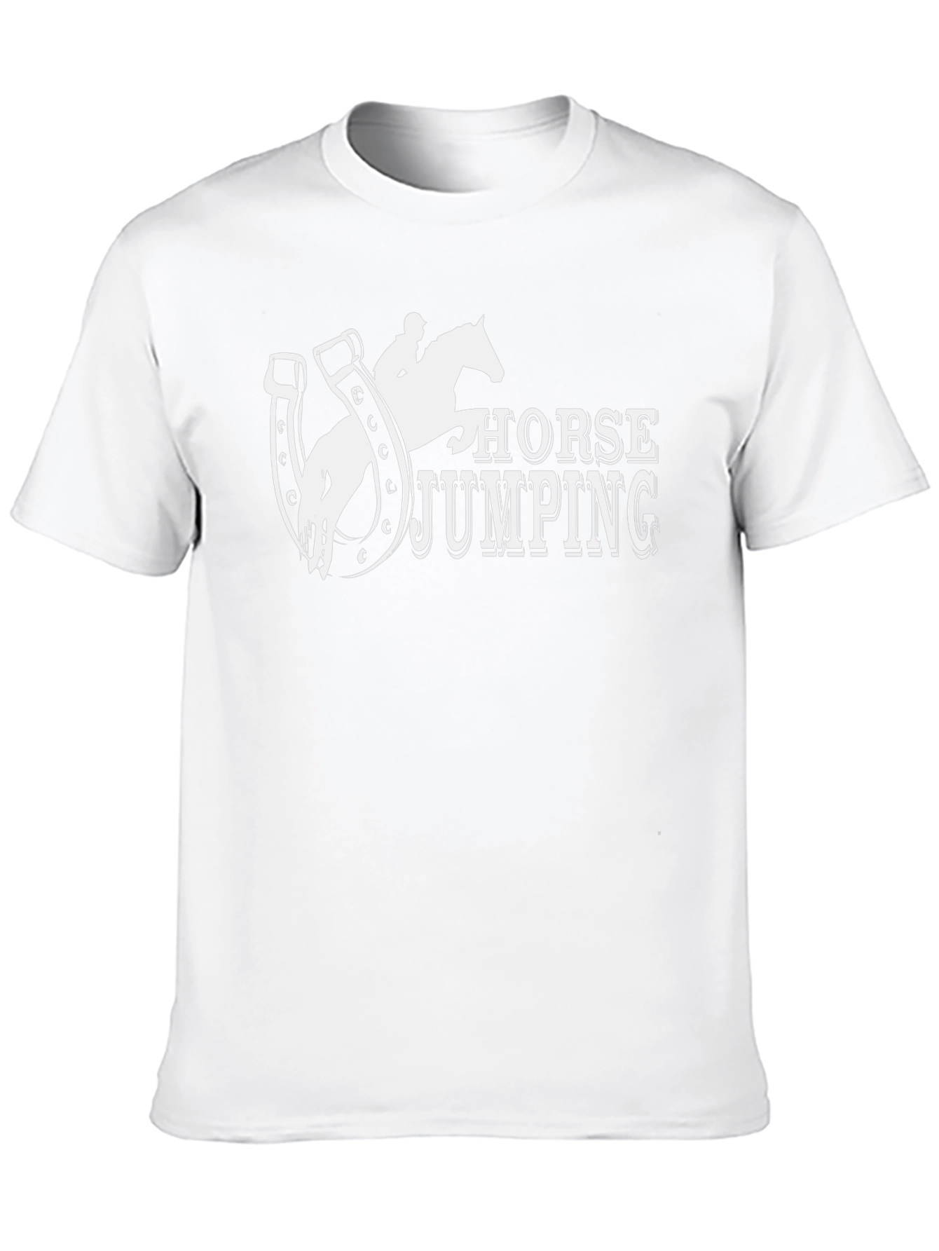 Horse Jumping Graphic Tee - Equestrian Style