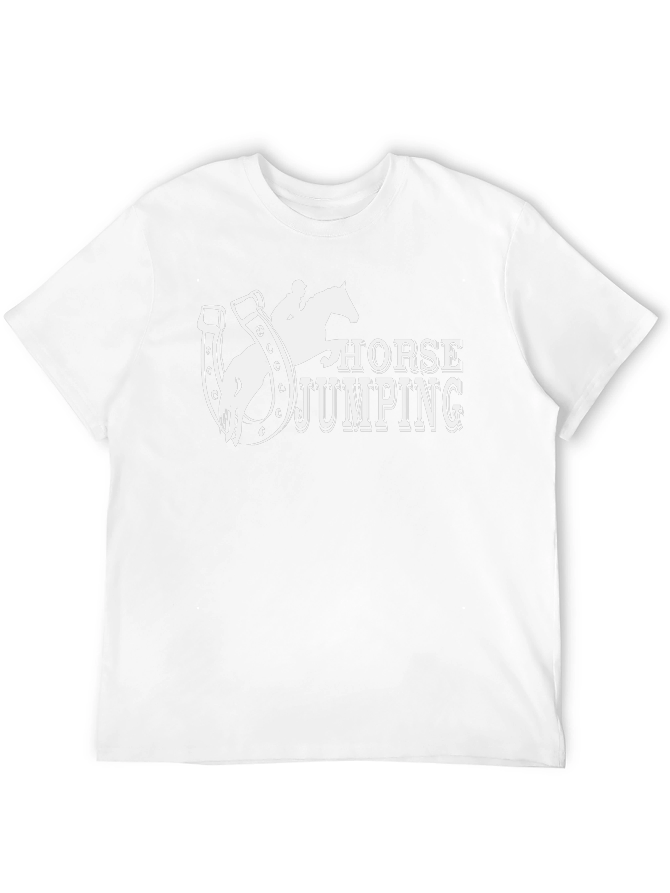 Horse Jumping Graphic Tee - Equestrian Style