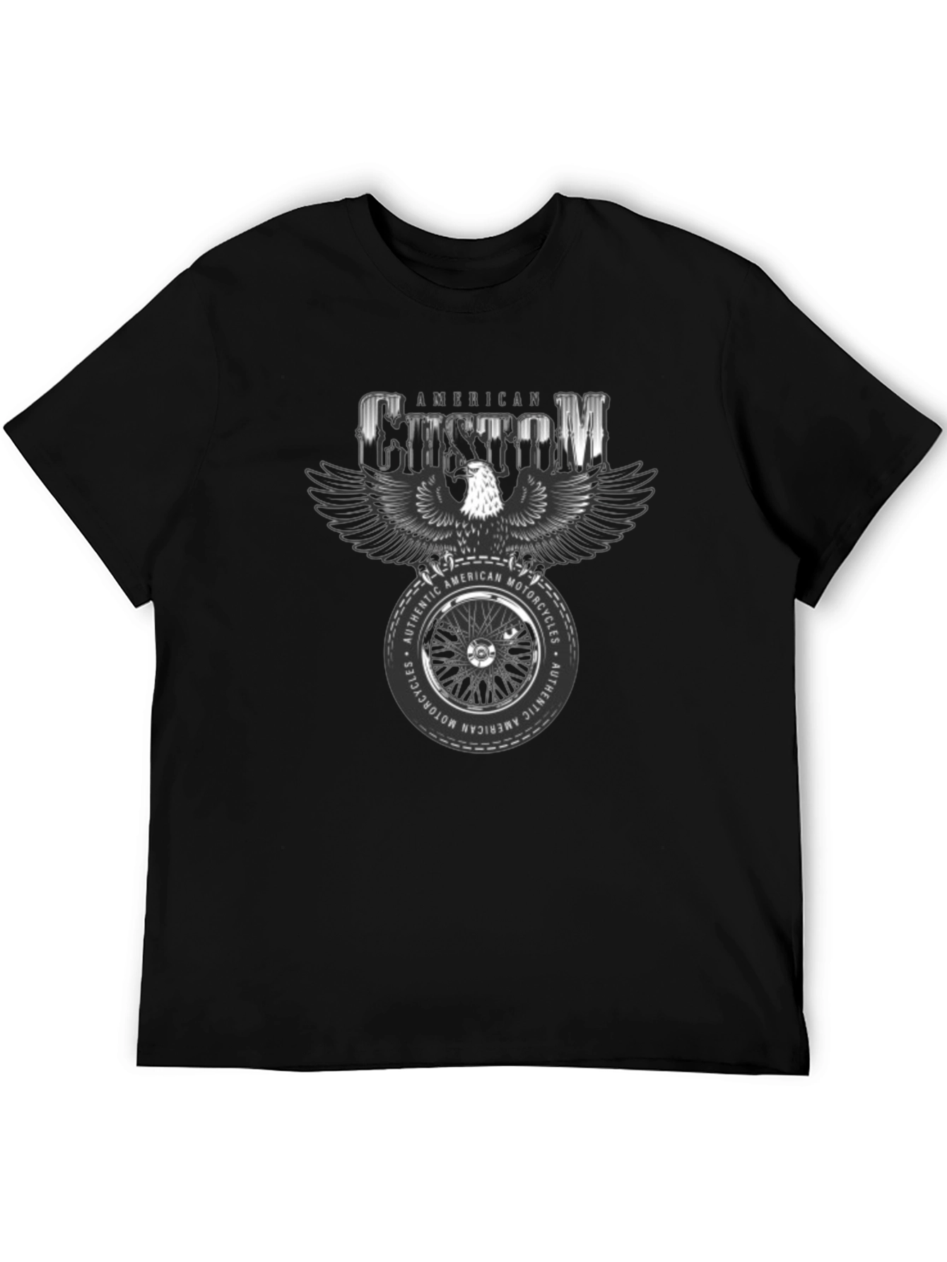 American Custom Motorcycle Graphic T-Shirt