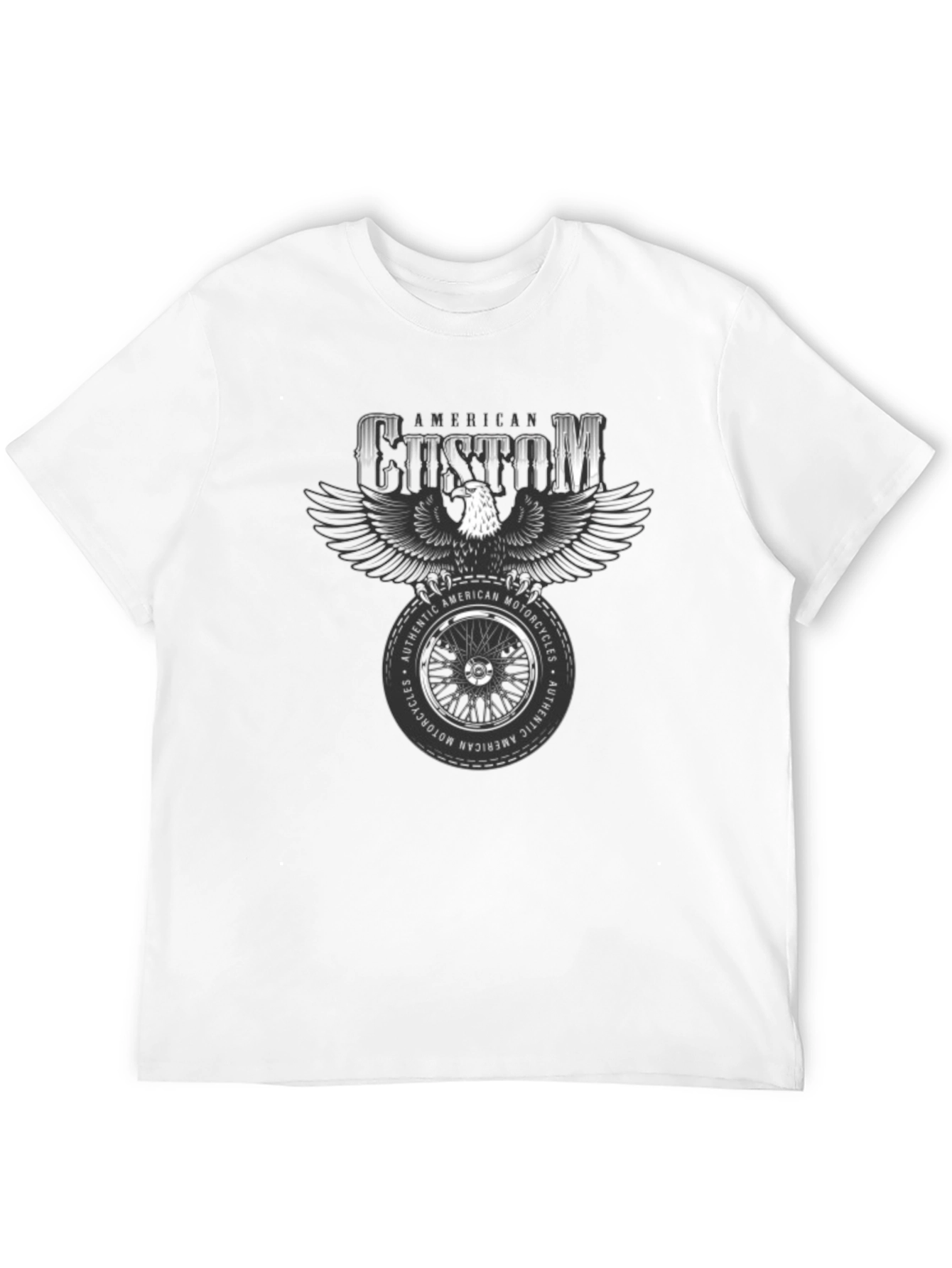 American Custom Motorcycle Graphic T-Shirt
