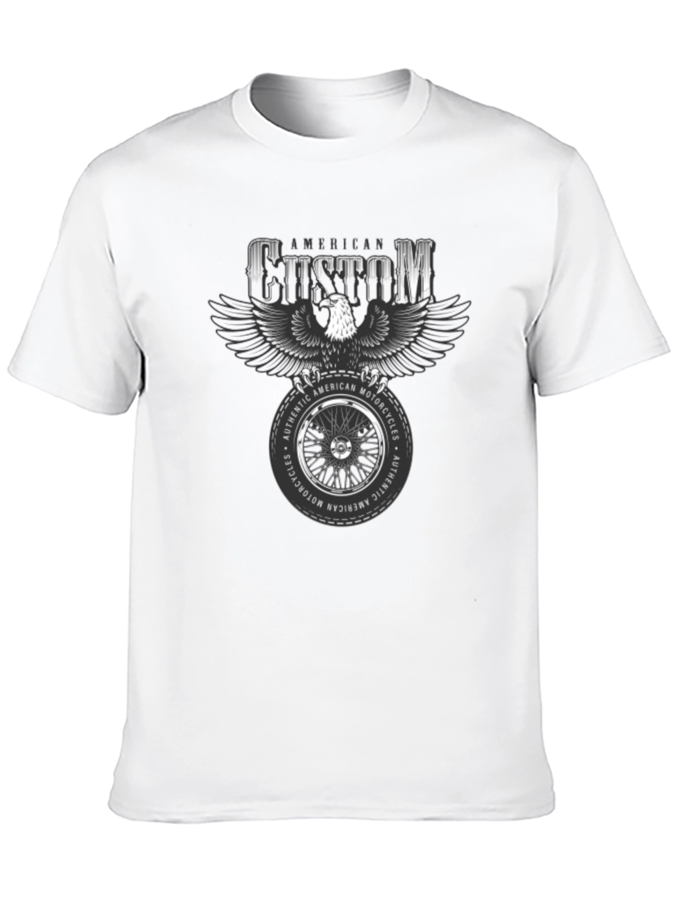 American Custom Motorcycle Graphic T-Shirt