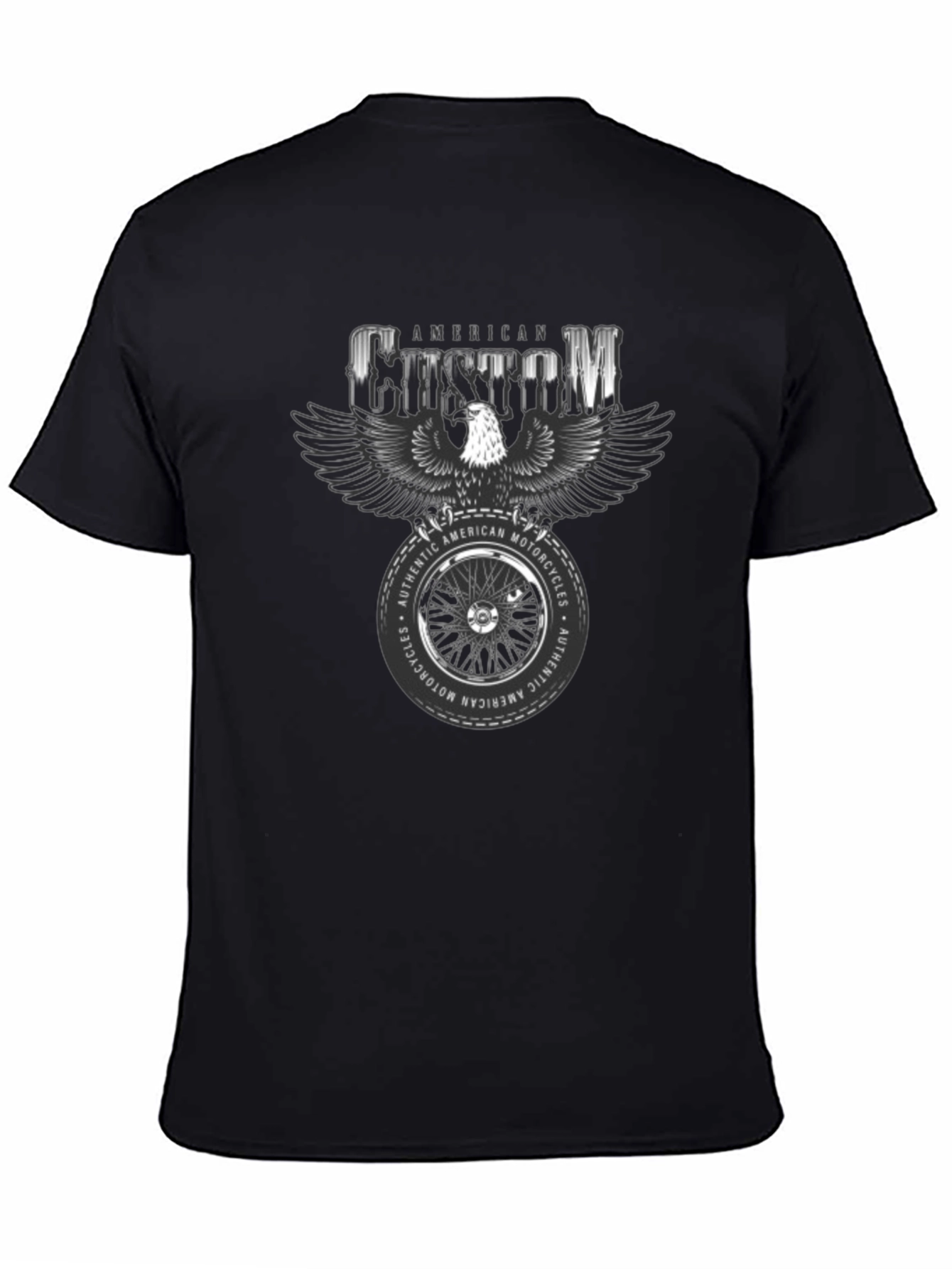 American Custom Motorcycle Graphic T-Shirt